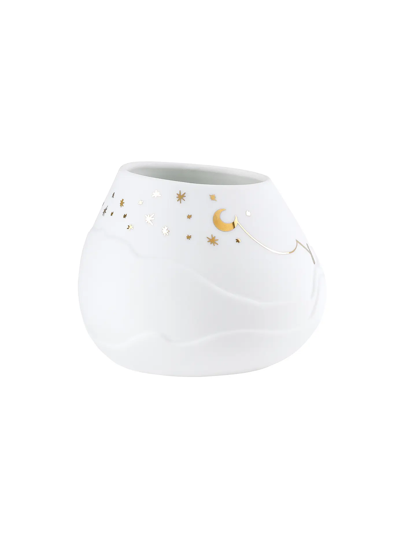 RAEDER | Teelichthalter LICHTLANDSCHAFT Mond | weiss