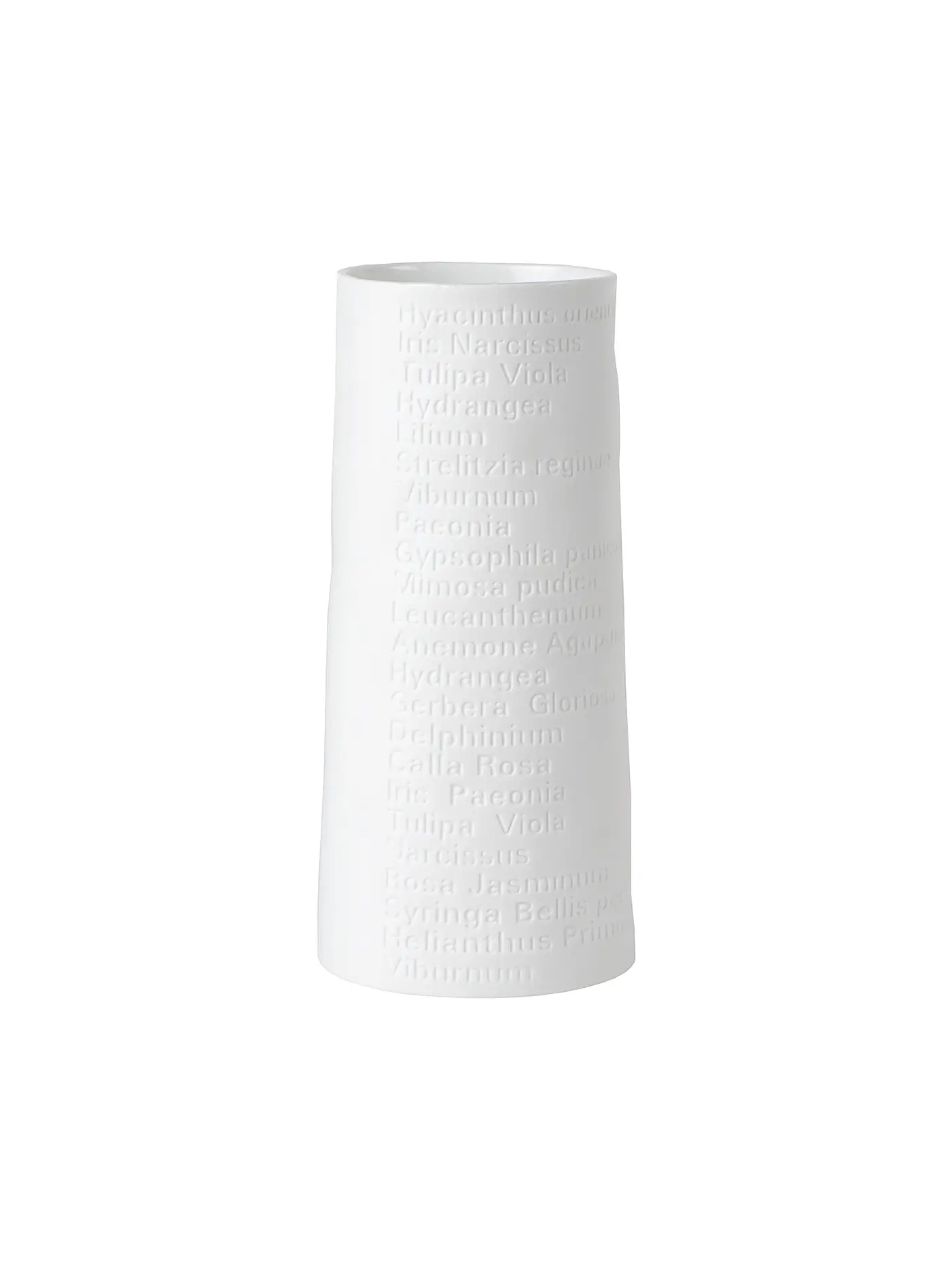 RAEDER | Vase breit klein 7x15cm  | weiss