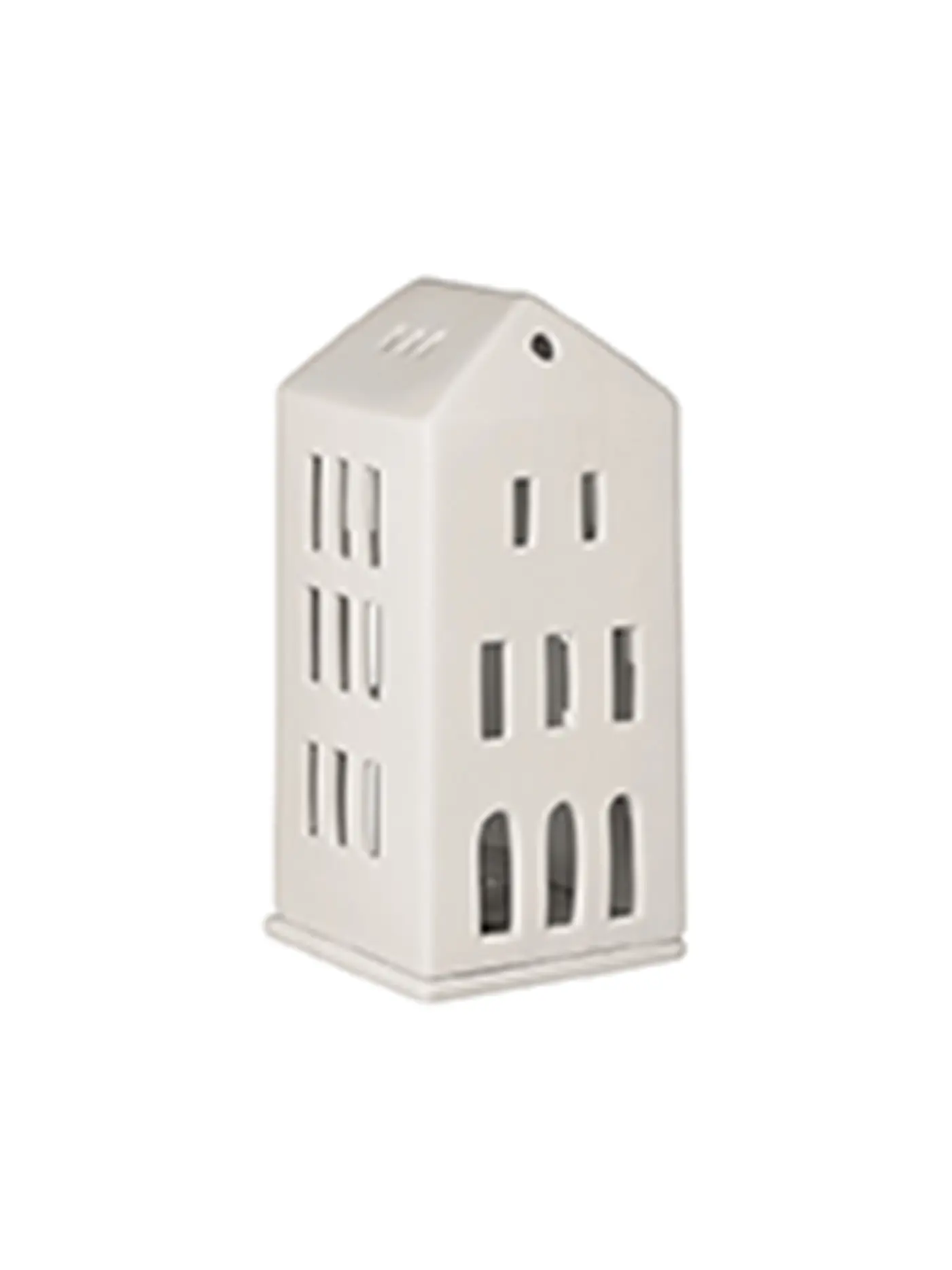 RAEDER | Weihnachts-Lichthaus Walmdach 16,5cm | weiss