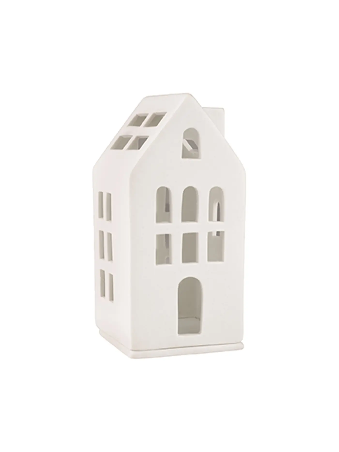 RAEDER | Weihnachts-Mini-Lichthaus Gästehaus 13cm | weiss
