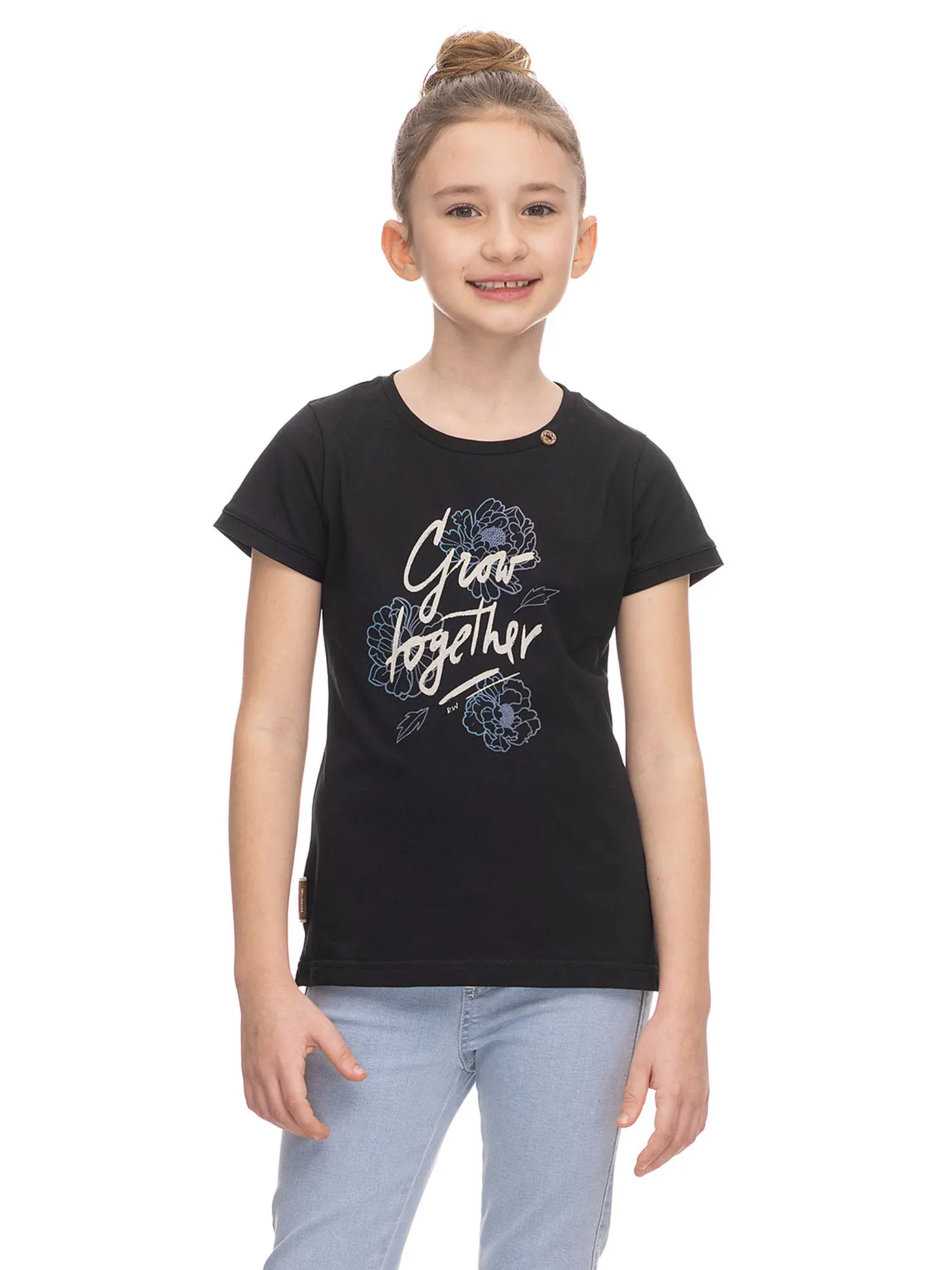 RAGWEAR | Mädchen T-Shirt EIKA | schwarz