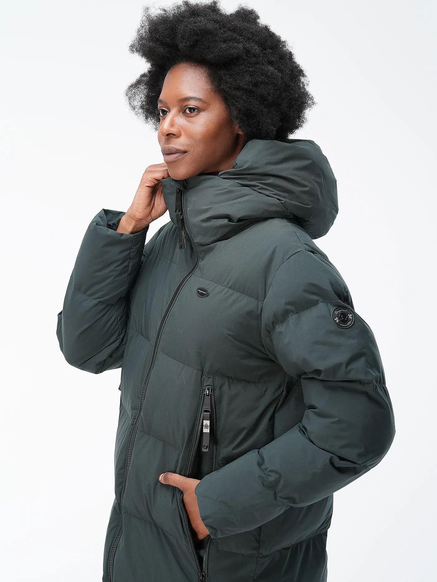 RAGWEAR | Steppmantel PATRISE | dunkelgrün