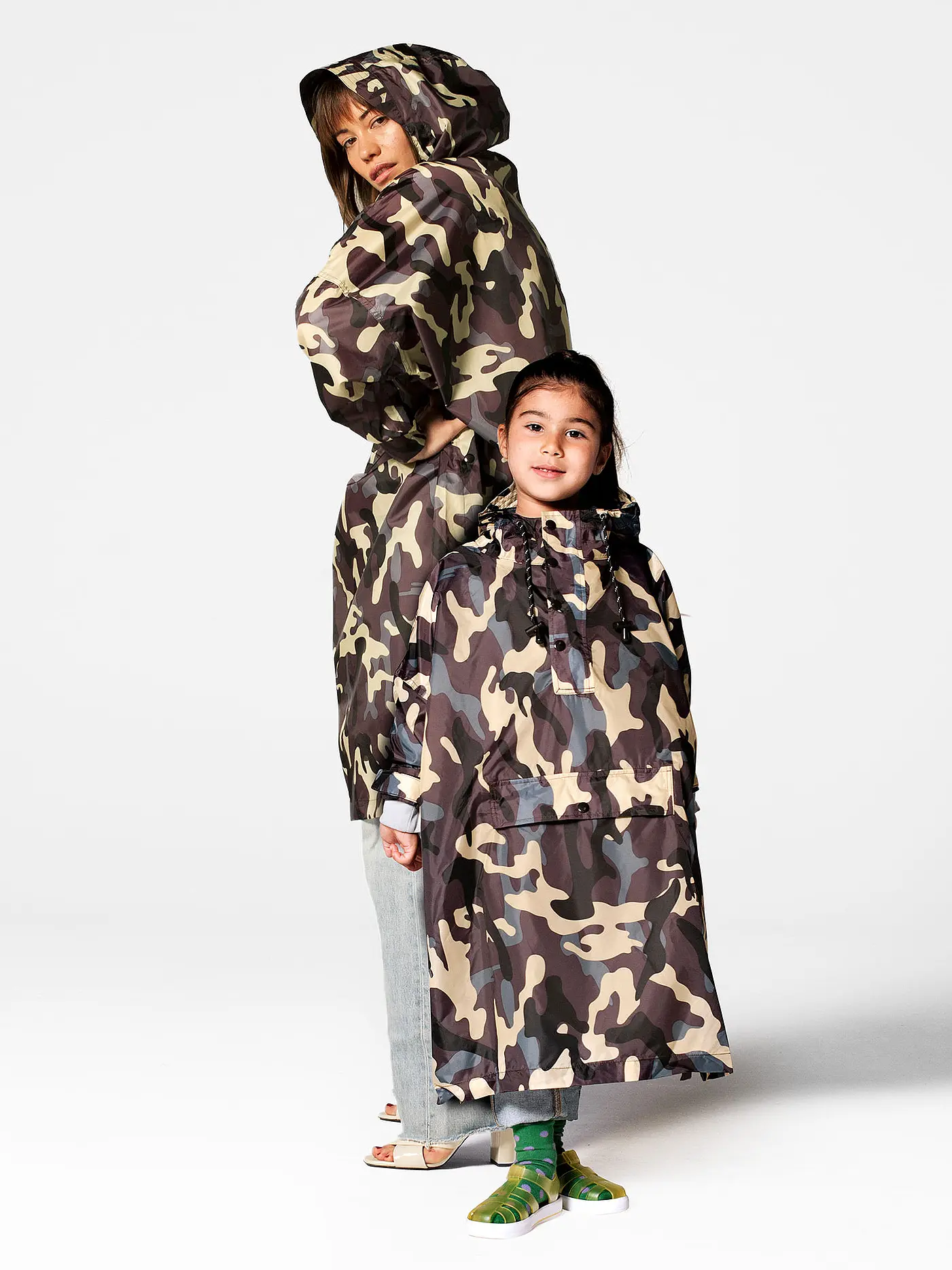 RAINKISS | Kinder Regenjacke - Regenponcho Jungle Com | braun