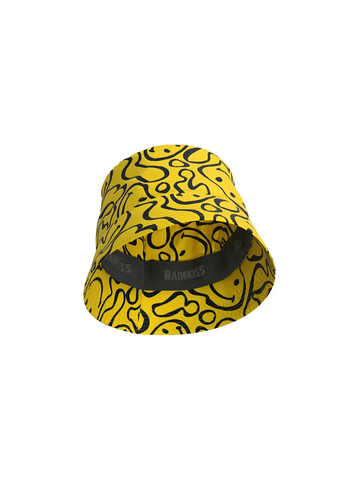 RAINKISS | Regen Fischerhut - Bucket Hat Happy Daze | gelb