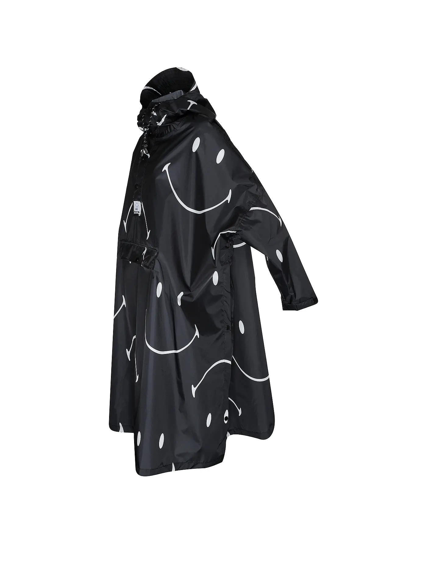 RAINKISS | Regenjacke - Regenponcho CLASSIC SMILE | schwarz