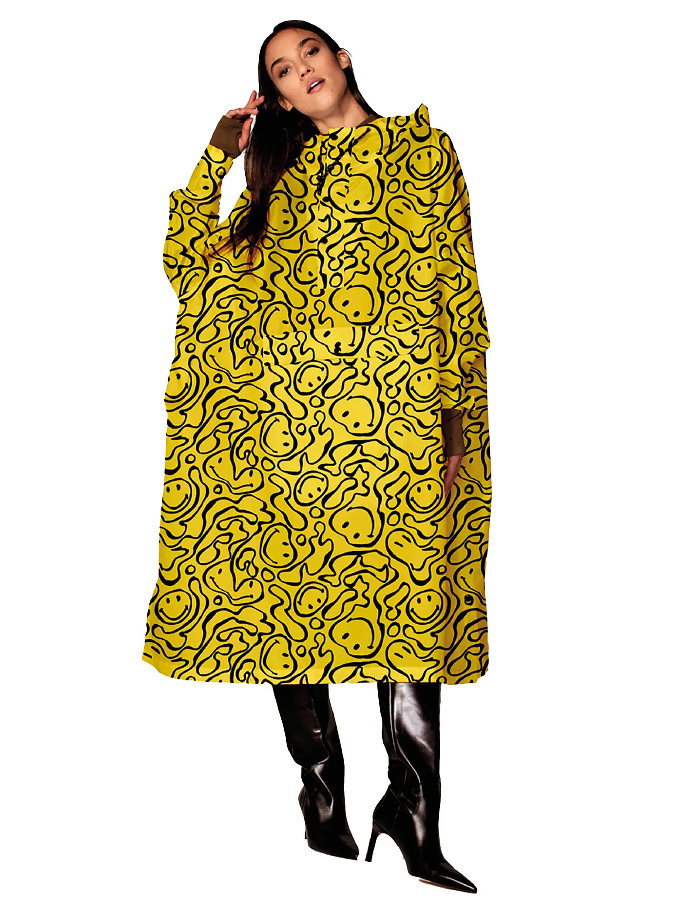RAINKISS | Regenjacke - Regenponcho HAPPY DAZE | gelb