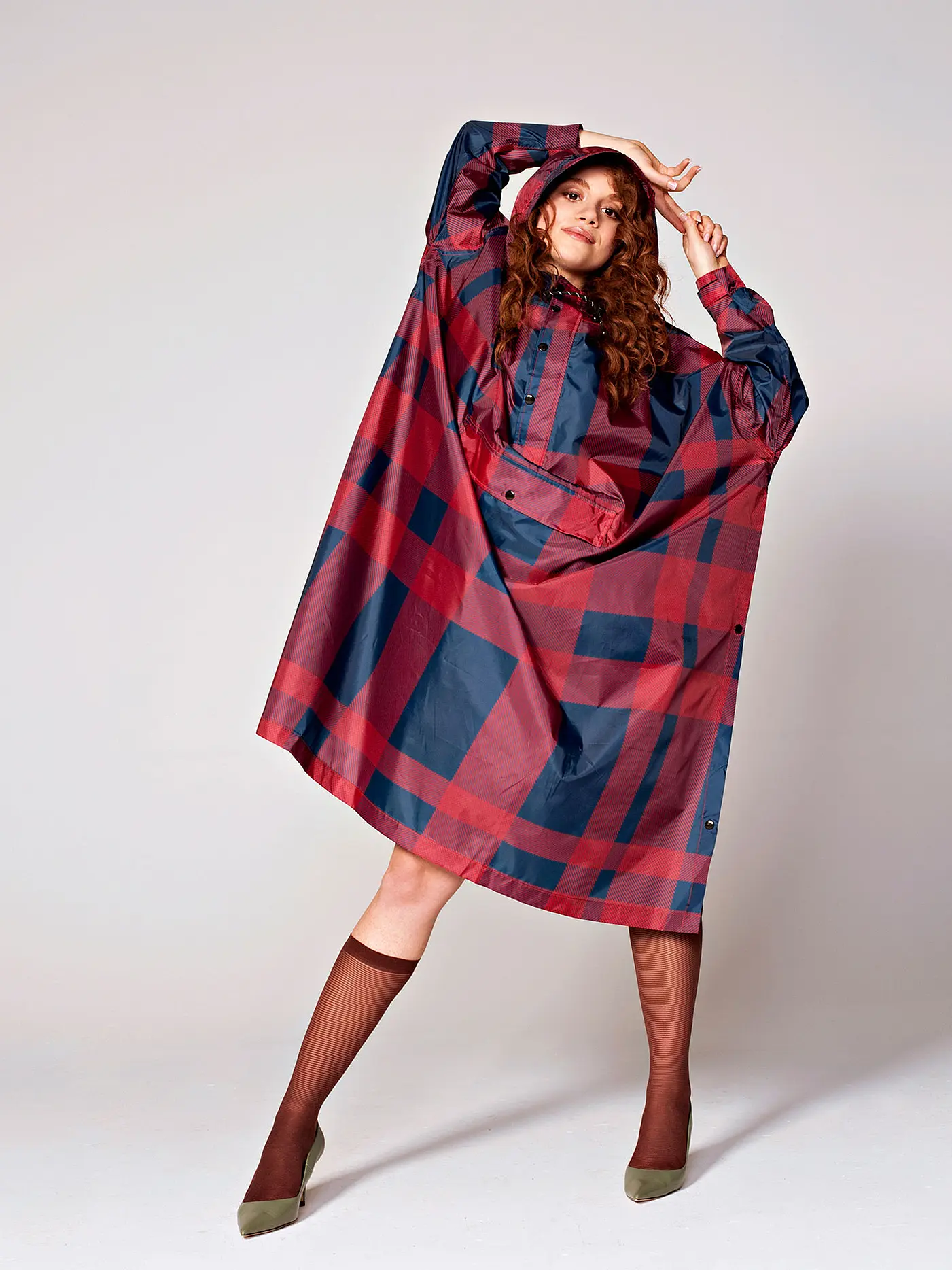 RAINKISS | Regenjacke - Regenponcho Jasper | rot
