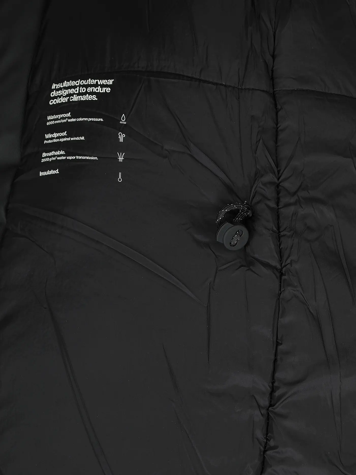 RAINS | Parka GLACIAL | schwarz