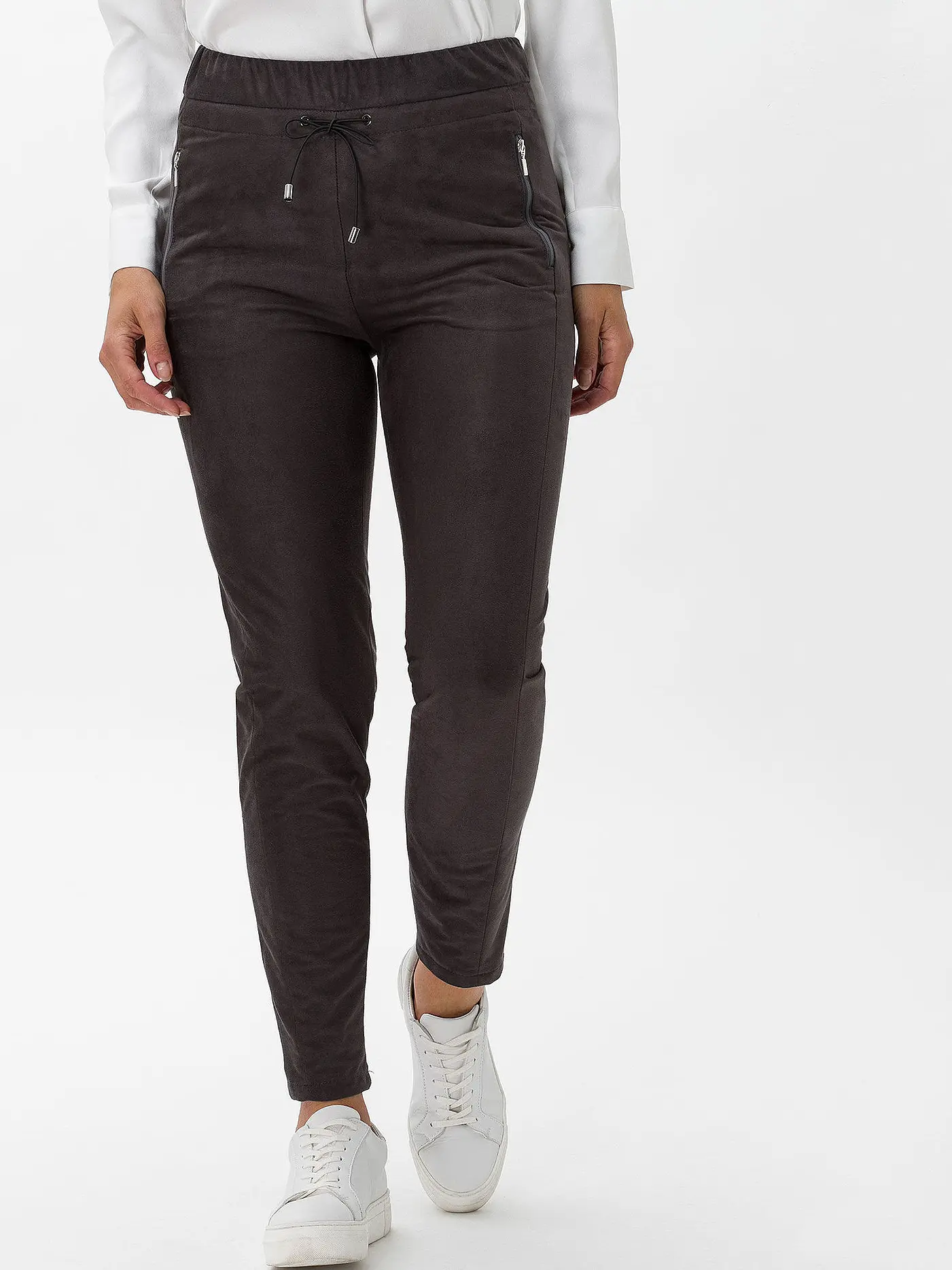 RAPHAELA BY BRAX | Hose Jogging Fit PEGGY | grau