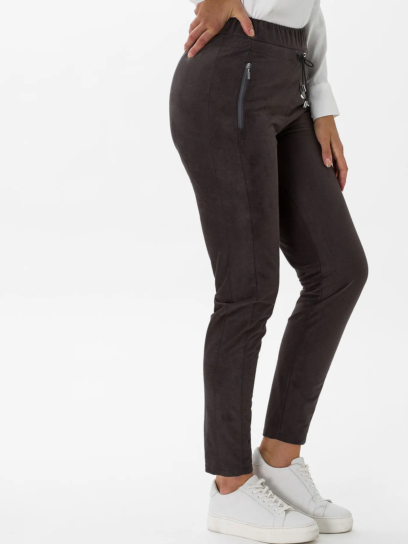 RAPHAELA BY BRAX | Hose Jogging Fit PEGGY | grau