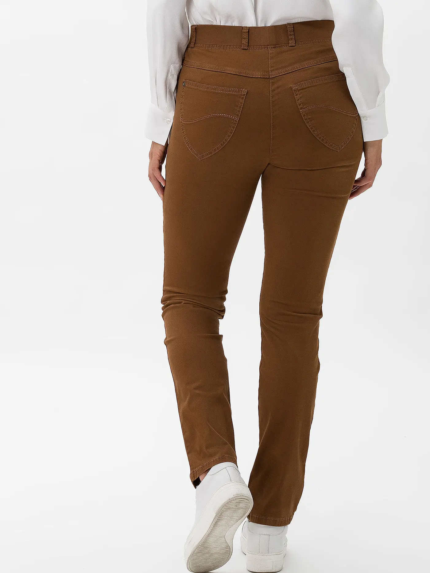 RAPHAELA BY BRAX | Hose Slim Fit LAVINA ZIP | braun