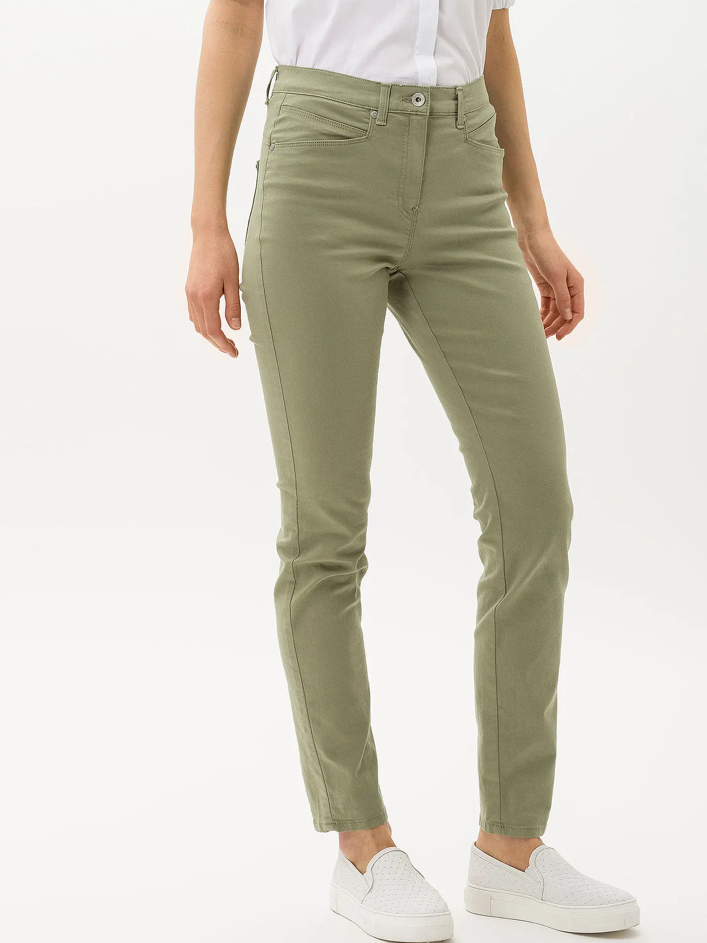 RAPHAELA BY BRAX | Hose Slim Fit LUCA | olive