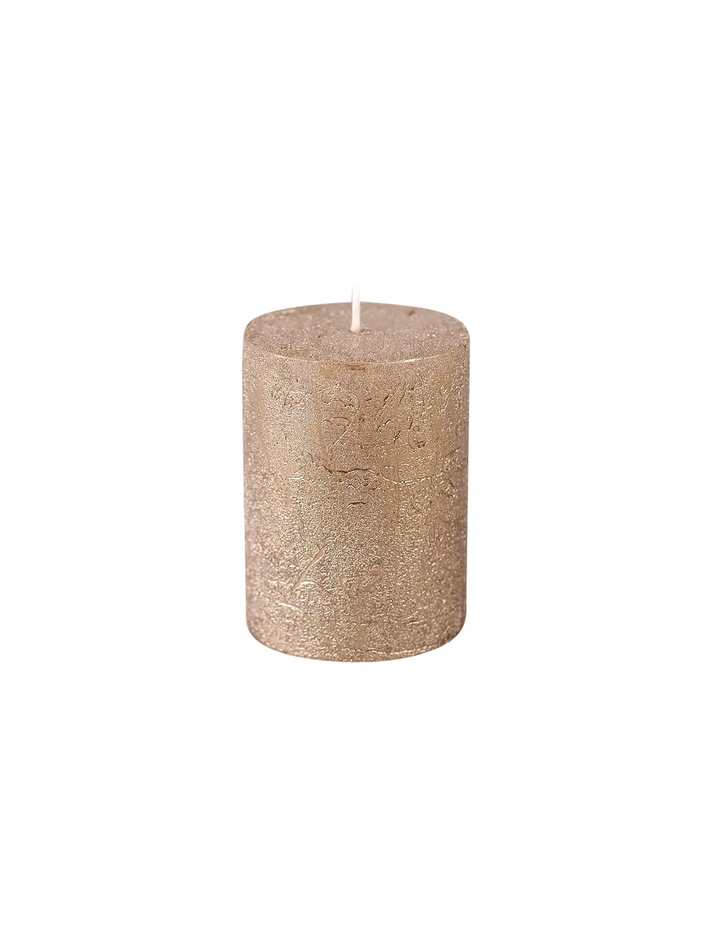 RASTELI | Rustike Kerze - Luz Your Senses 6x8cm Rot | gold