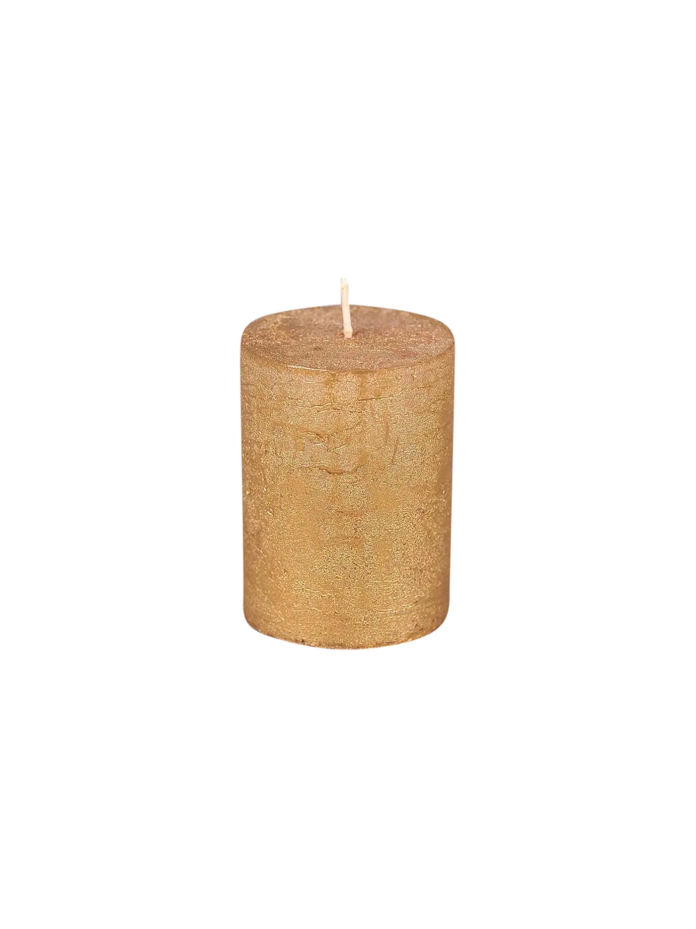 RASTELI | Rustike Kerze - Luz Your Senses 6x8cm Gold | gold