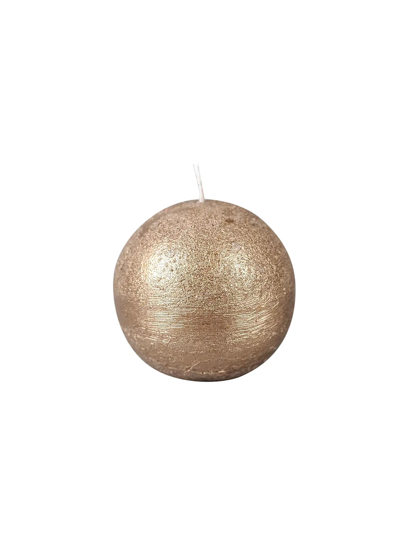 RASTELI | Rustike Kugelkerze - Luz Your Senses 8cm Rot | gold