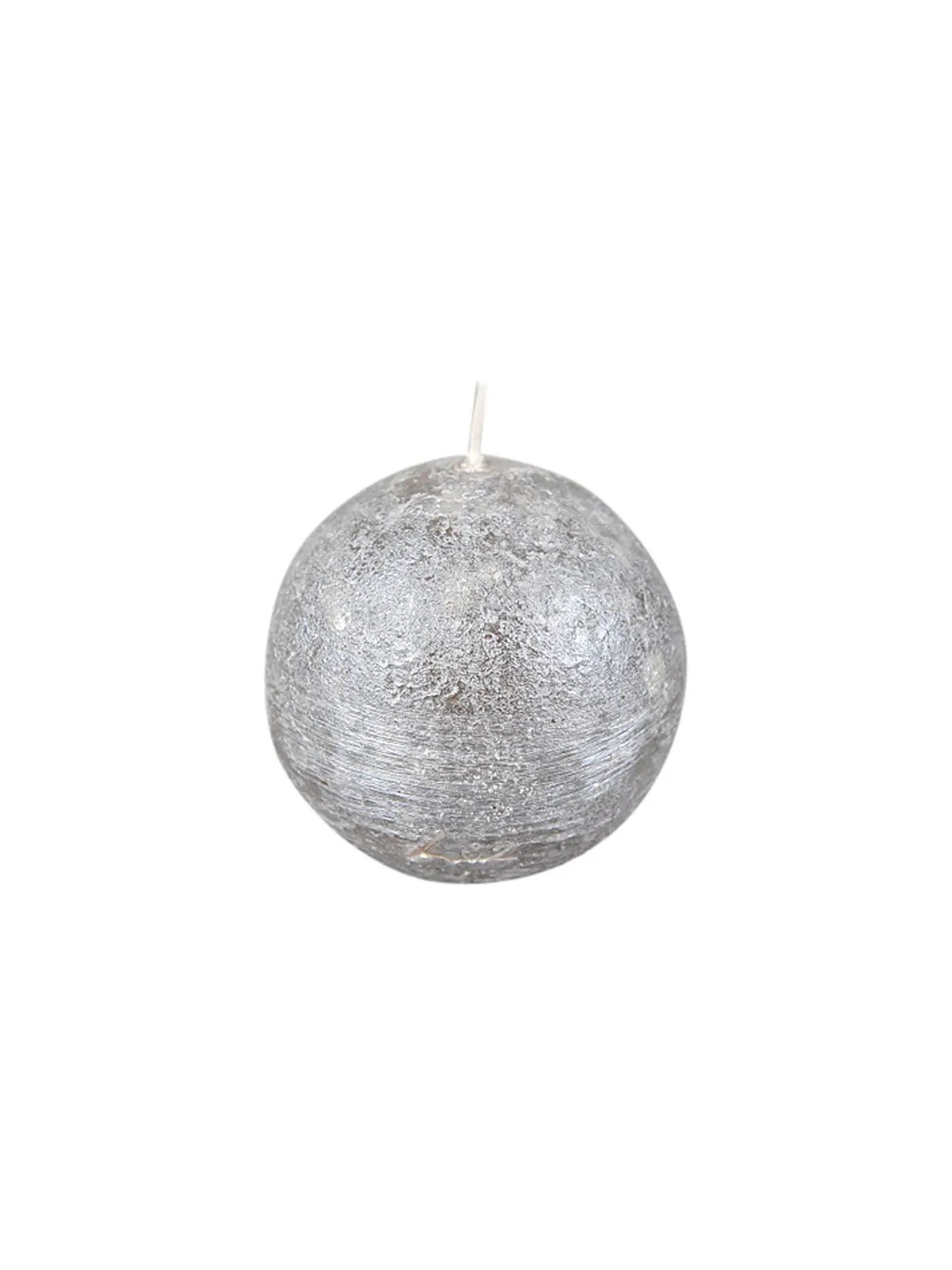 RASTELI | Rustike Kugelkerze - Luz Your Senses 8cm Rot | silber