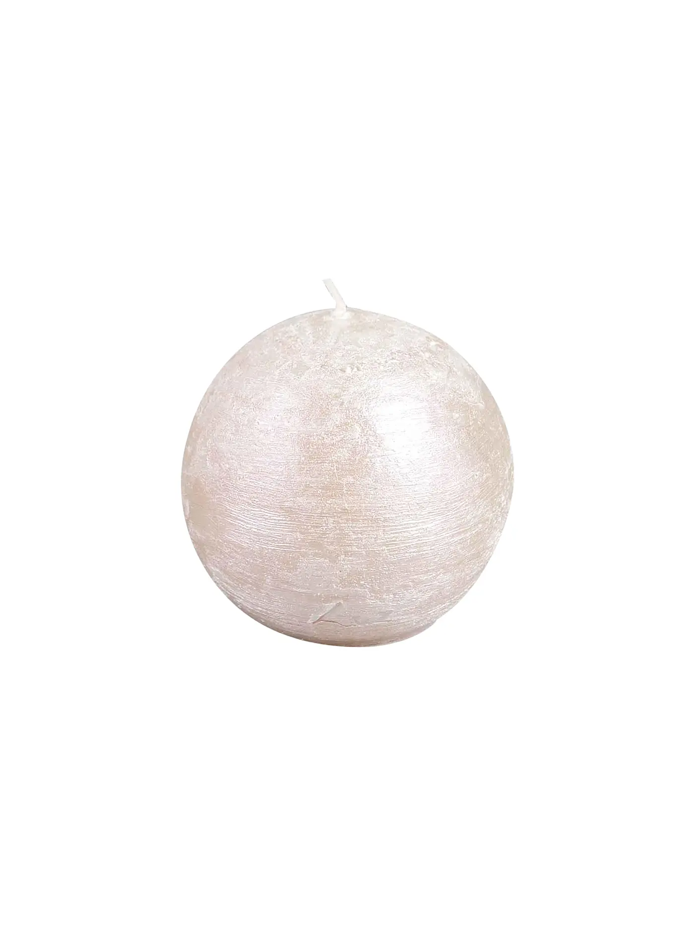 RASTELI | Rustike Kugelkerze - Luz Your Senses 8cm Rot | creme