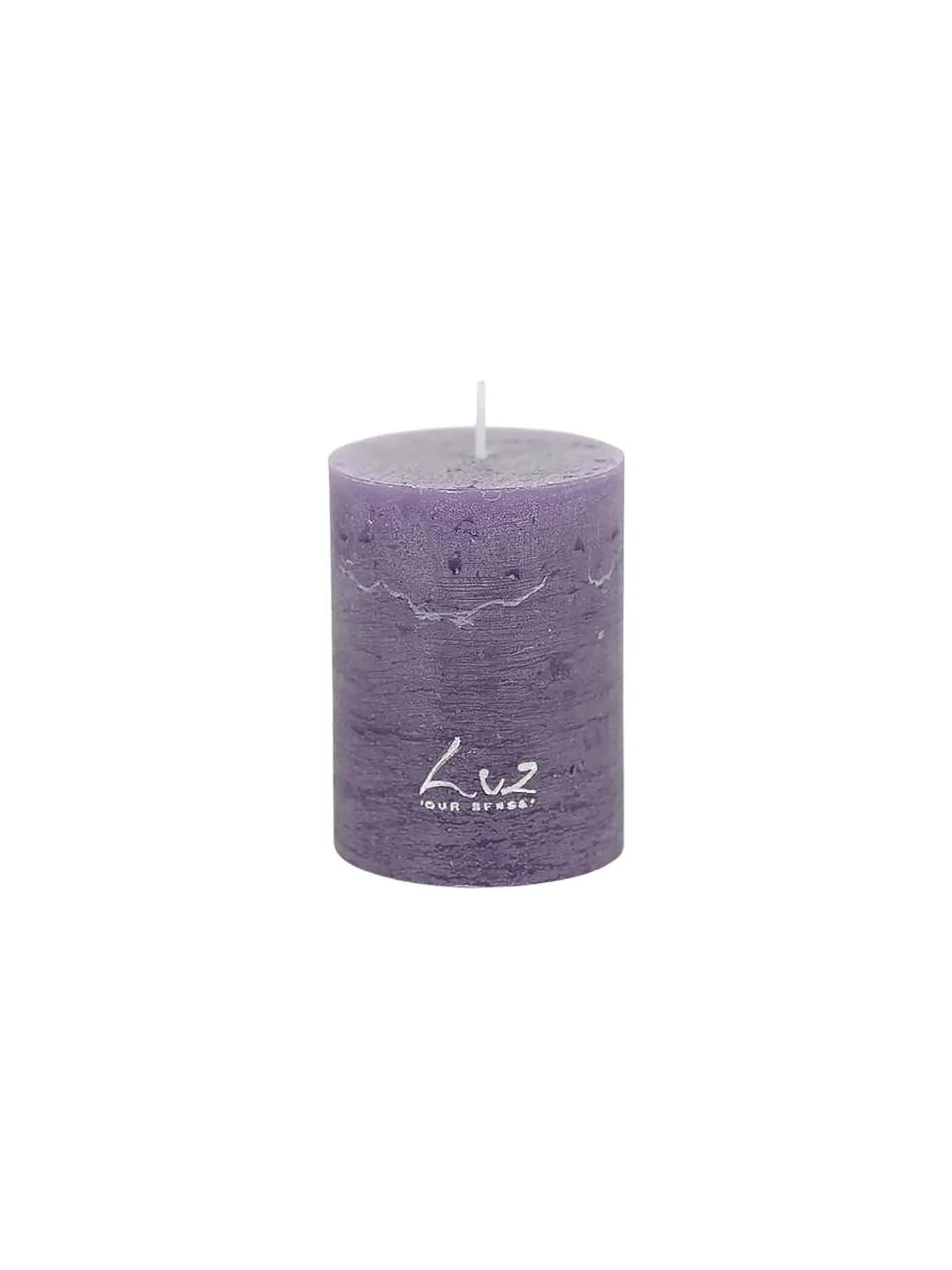 RASTELI | Stumpenkerze Rustik 6x8cm Luz Your Senses Patrician Purple | lila