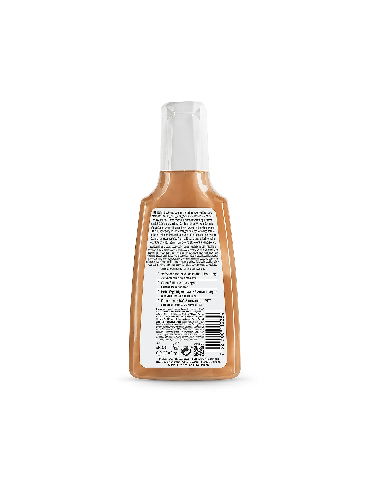 RAUSCH | After-Sun-Shampoo mit Weizenkeim 200ml | keine Farbe