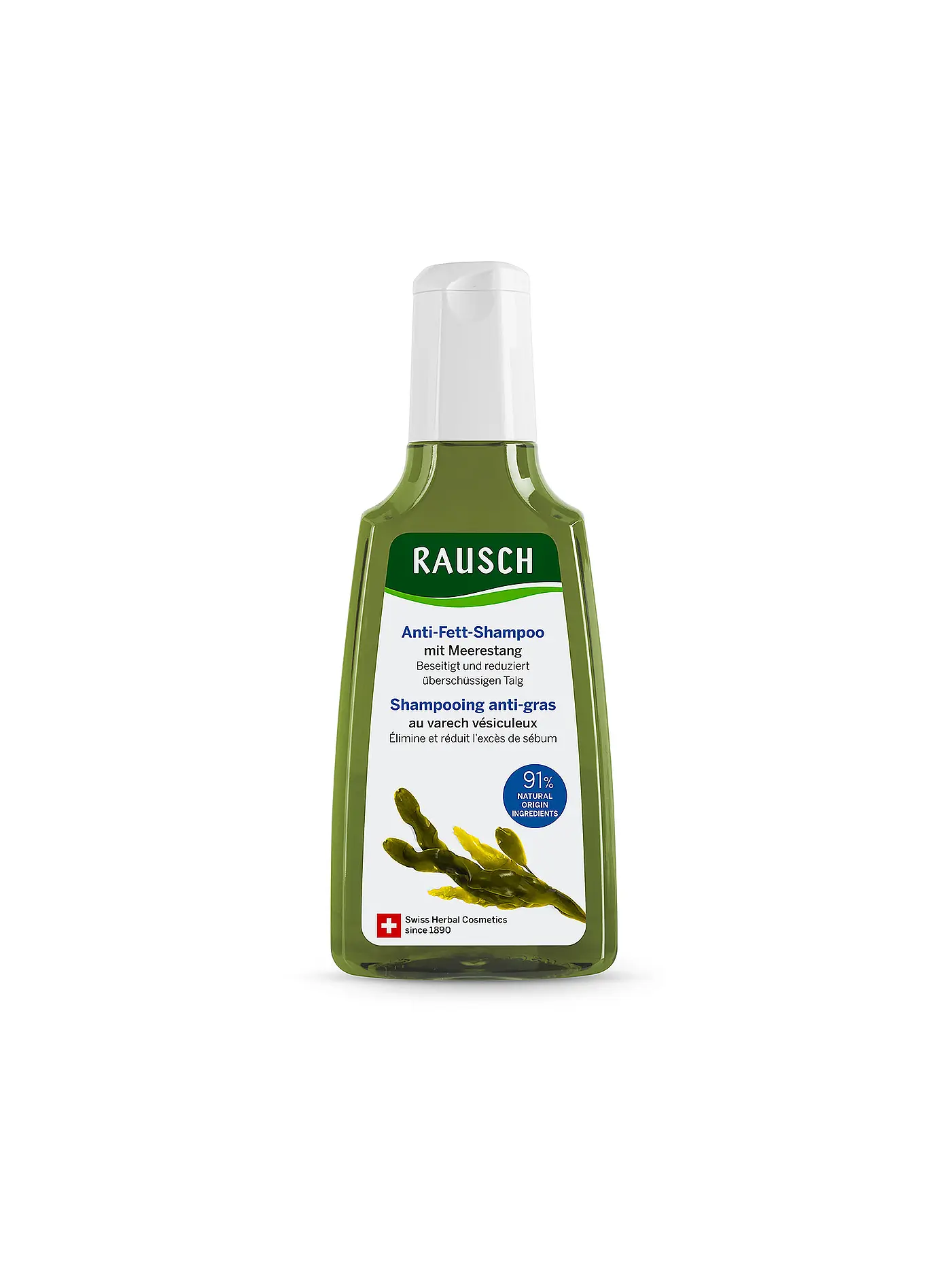 RAUSCH | Anti-Fett-Shampoo mit Meerestang 200ml | keine Farbe