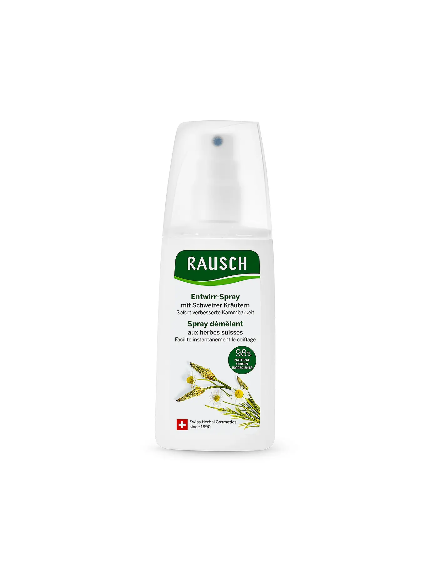 RAUSCH | Entwirr-Spray mit Schweizer Kräutern 100ml | keine Farbe