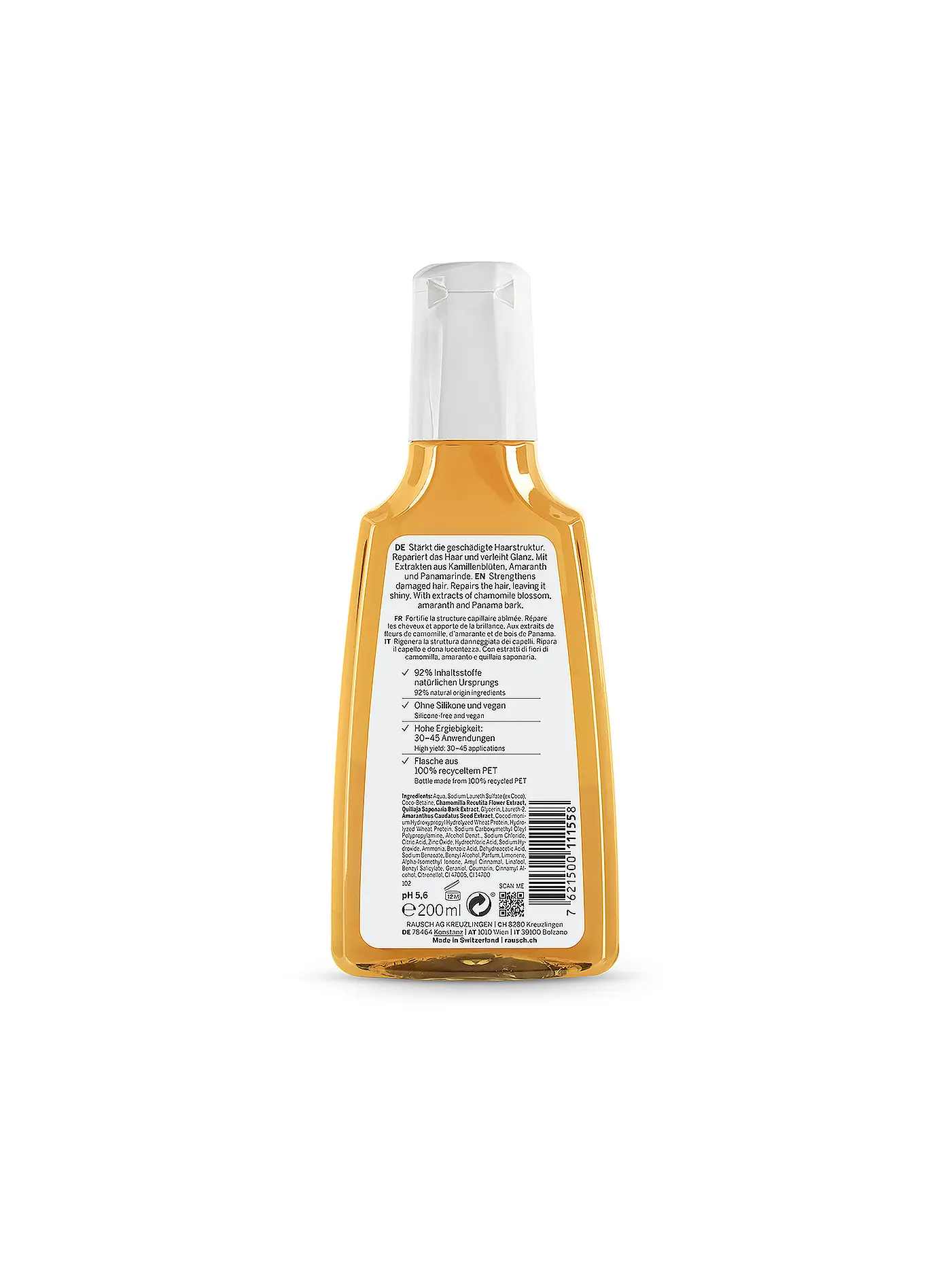 RAUSCH | Repair-Shampoo mit Kamille und Amaranth 200ml | keine Farbe