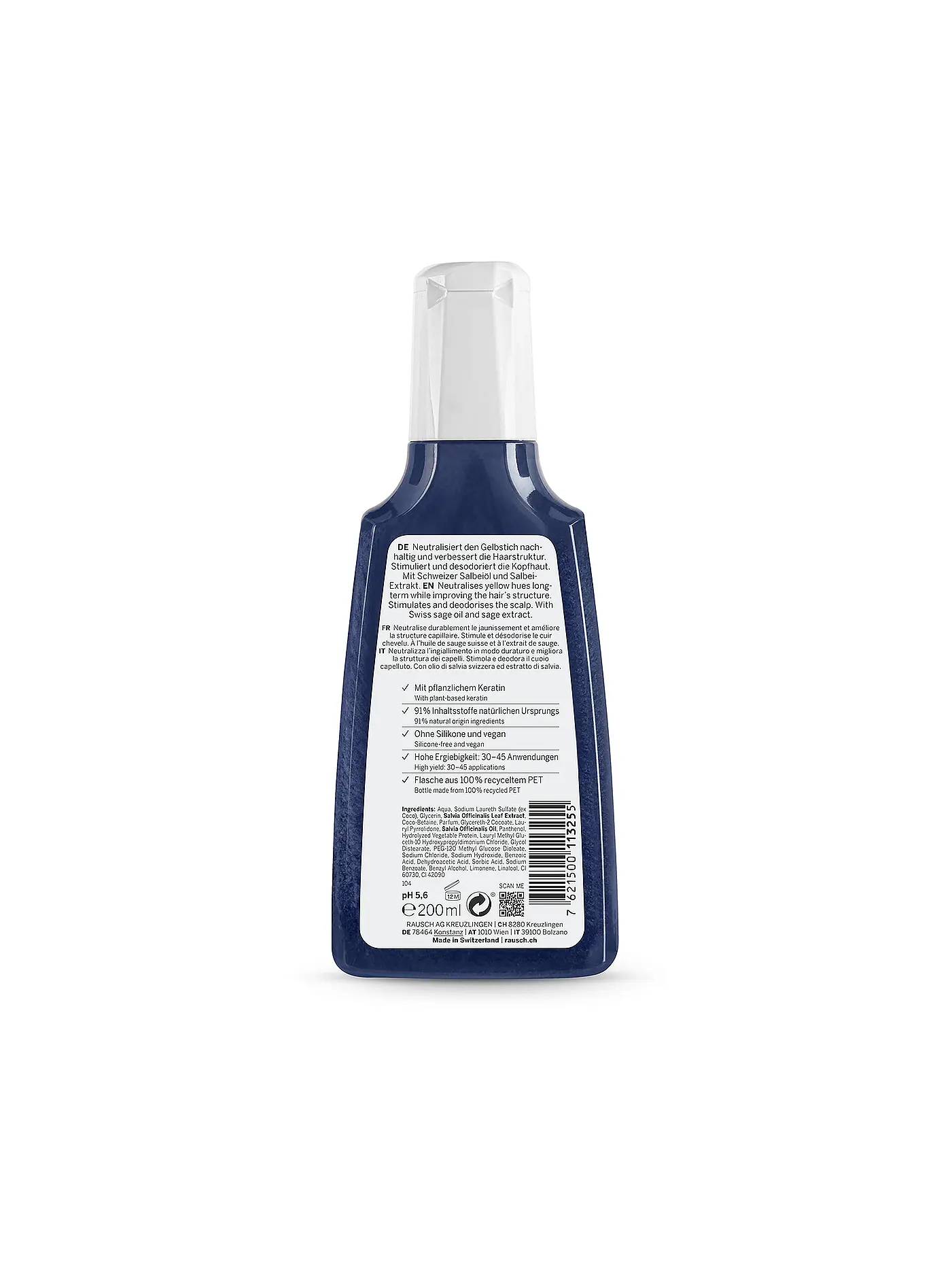 RAUSCH | Silberglanz-Shampoo mit Salbei 200ml | keine Farbe
