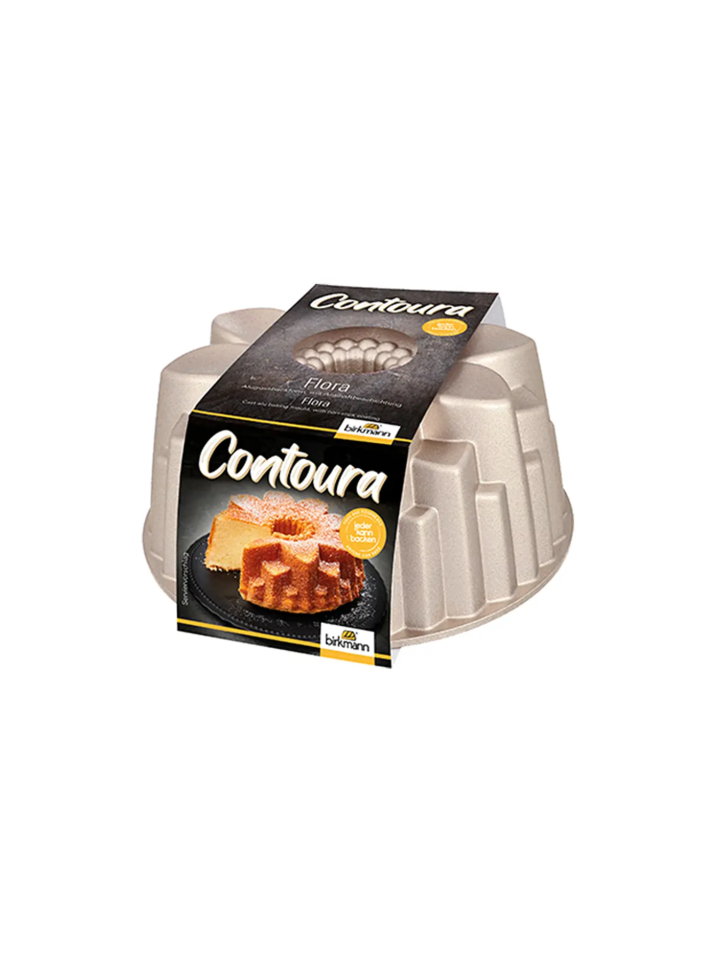 RBV BIRKMANN | Backform Flora Contoura 22cm Antihaft Silber | silber