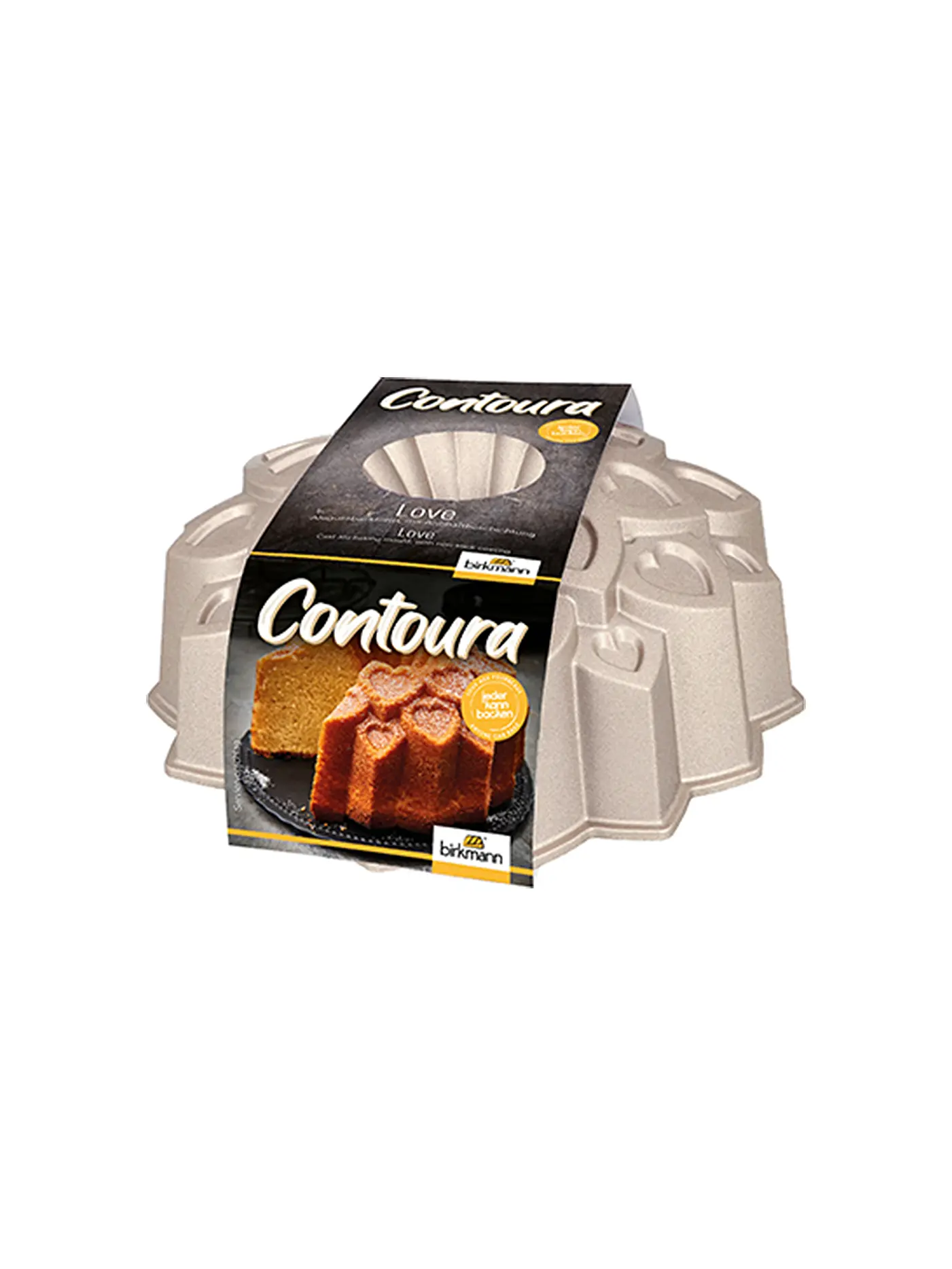 RBV BIRKMANN | Backform Love Contoura 25cm Antihaft Silber | silber