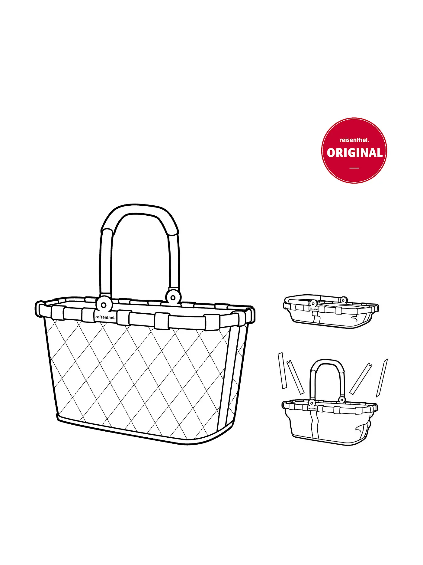 REISENTHEL | Carrybag RHOMBUS Ginger  | camel