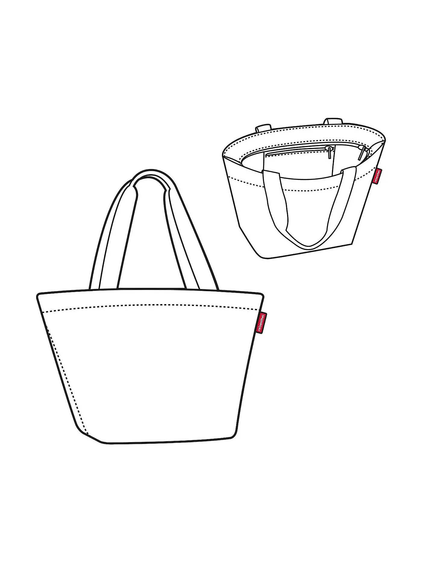 REISENTHEL | Shopper TWIST M 50x31cm Coffee Camel | camel