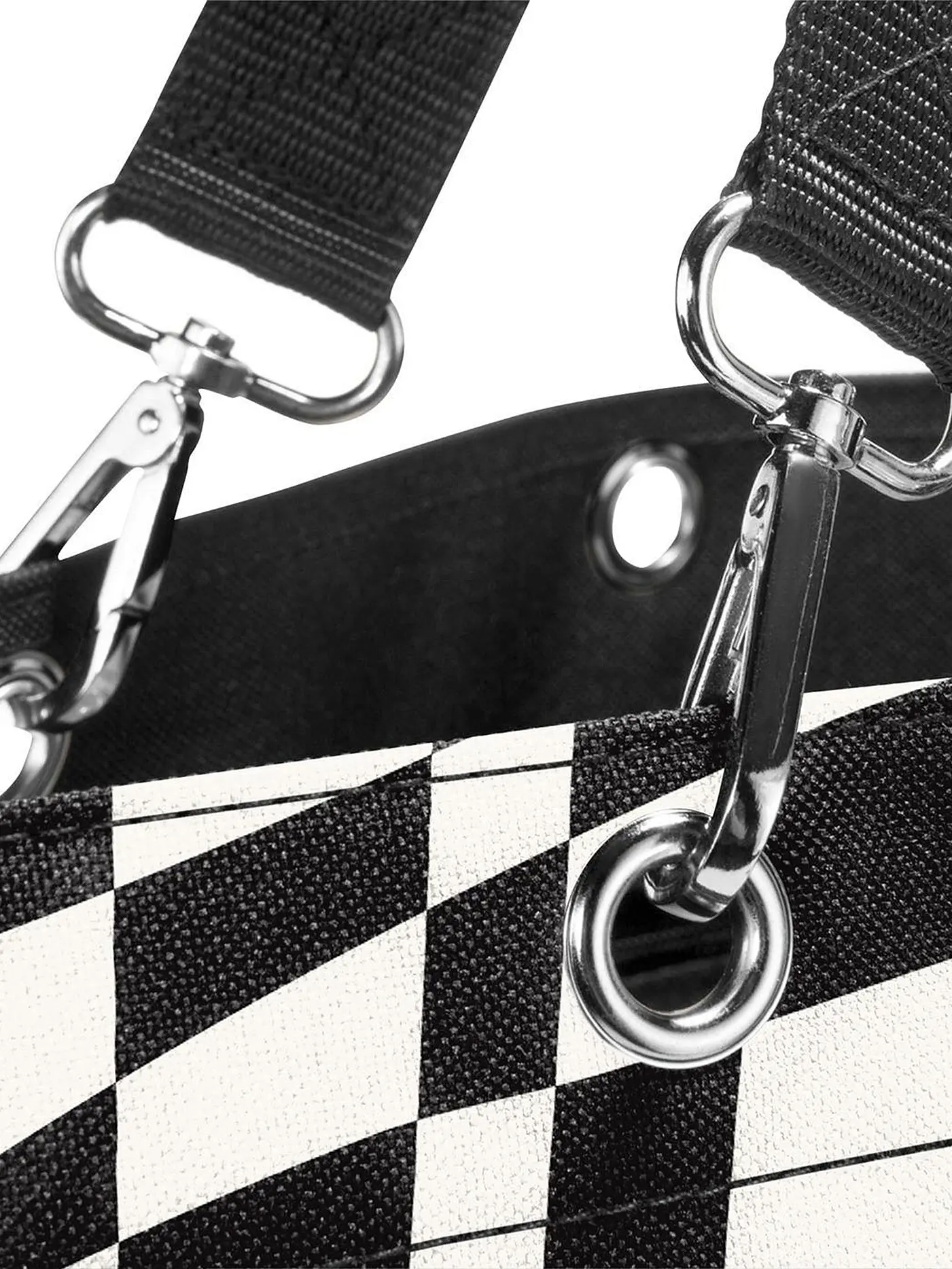 REISENTHEL | Shopper XLarge OP-ART Weiss  / Schwarz | weiss