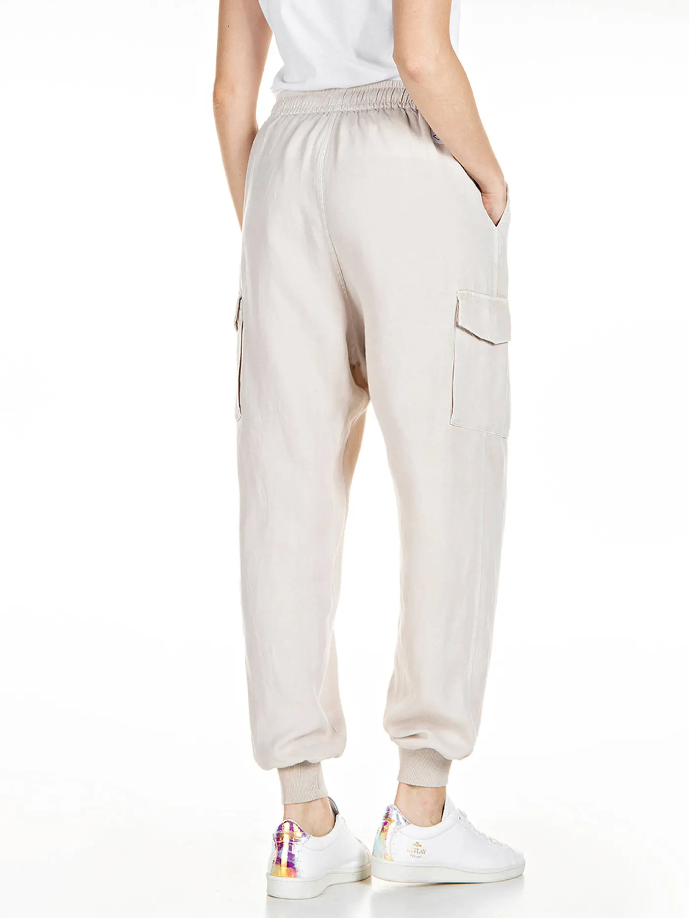 REPLAY | Cargohose  | beige
