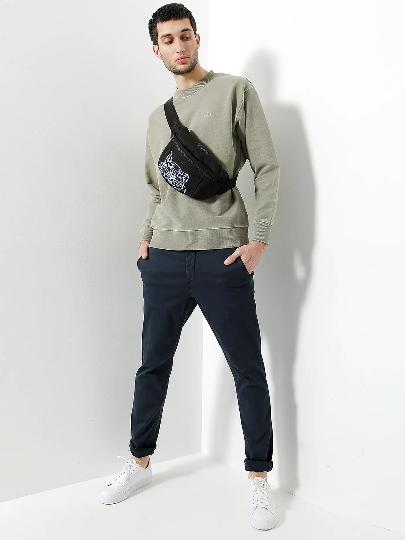 REPLAY | Chino Regular Fit " Benni " Hyperflexx | blau