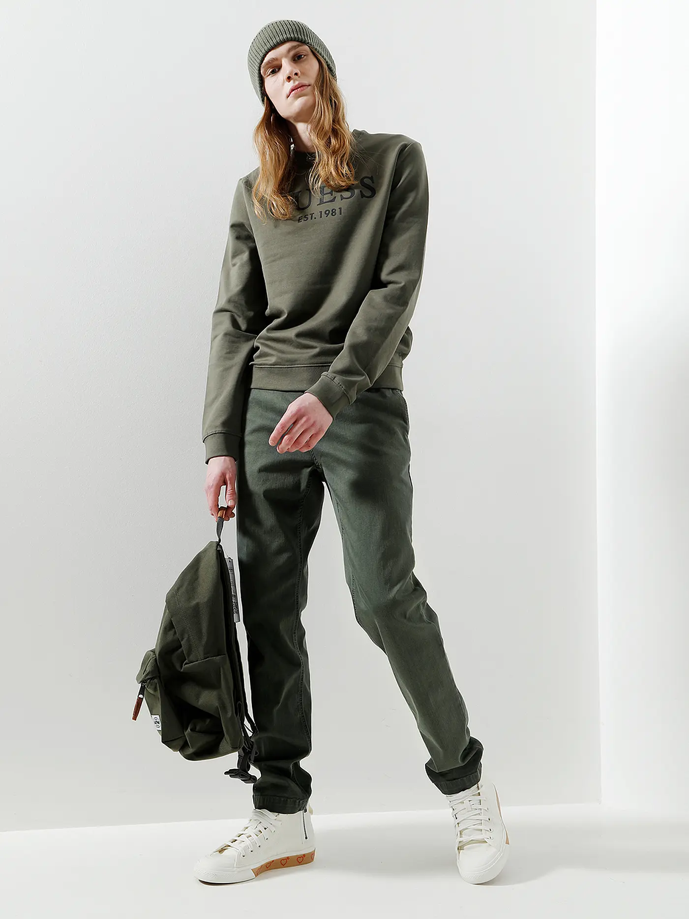 REPLAY | Chino Regular Fit " Benni " Hyperflexx | olive
