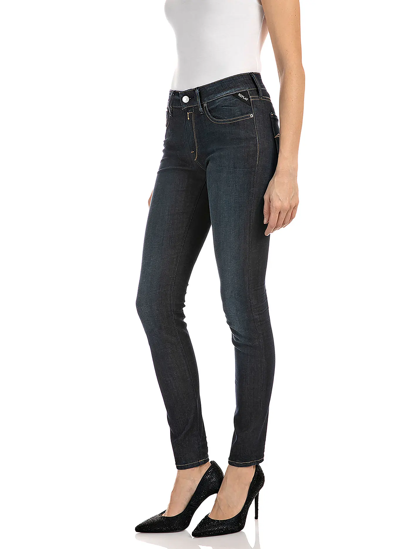 REPLAY | Jeans Skinny Fit New Luz Hyperflex Re-Used | blau