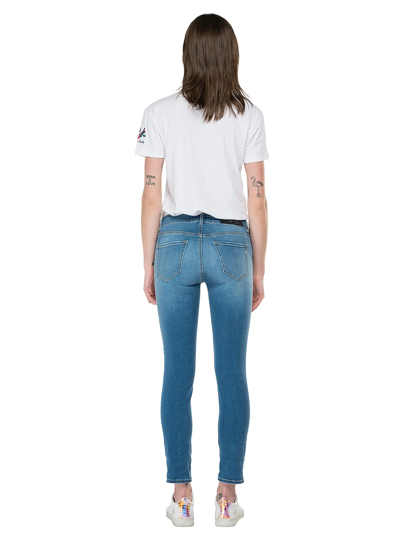 REPLAY | Jeans Slim Fit " Faby " 7/8 | blau