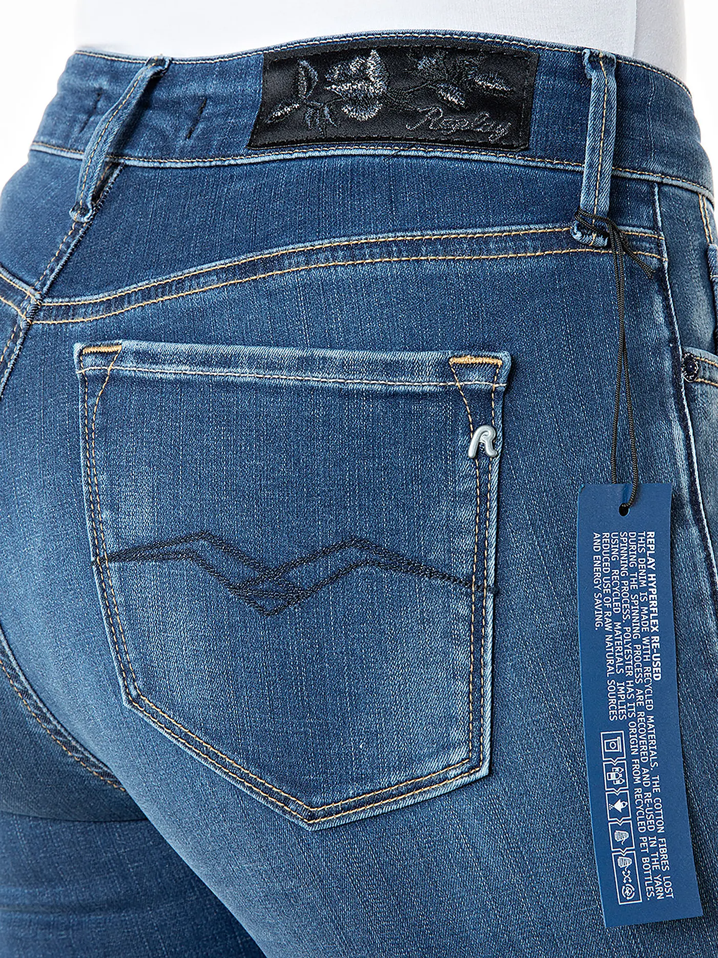 REPLAY | Jeans Slim Fit Hyperflex Luzien | blau