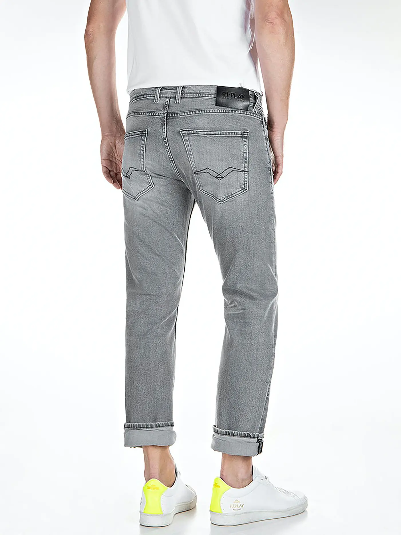 REPLAY | Jeans Straight Fit Grover | grau