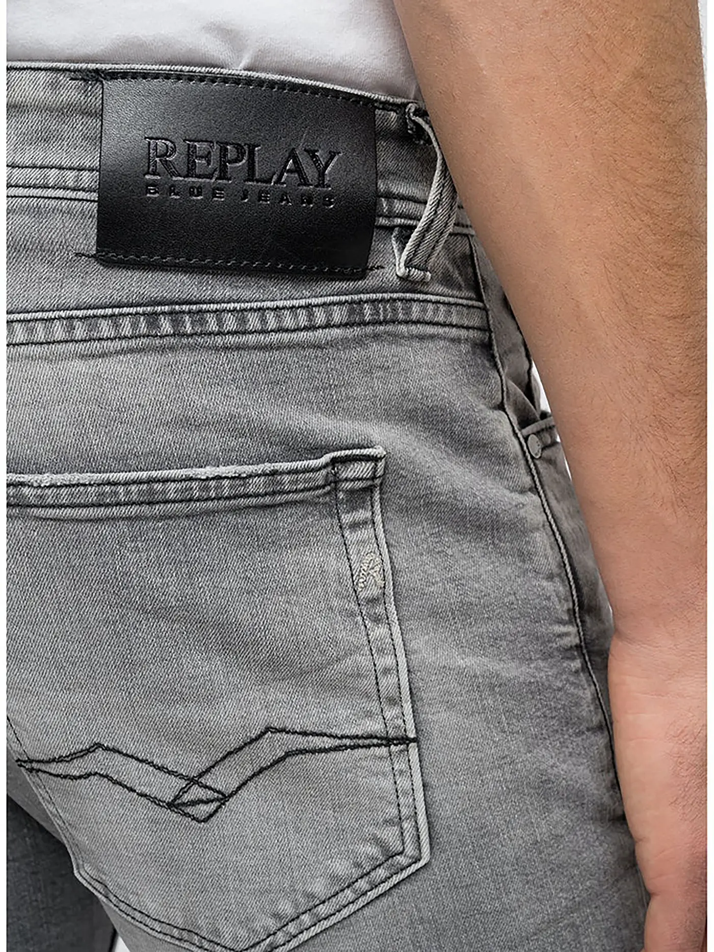 REPLAY | Jeans Straight Fit Grover | grau