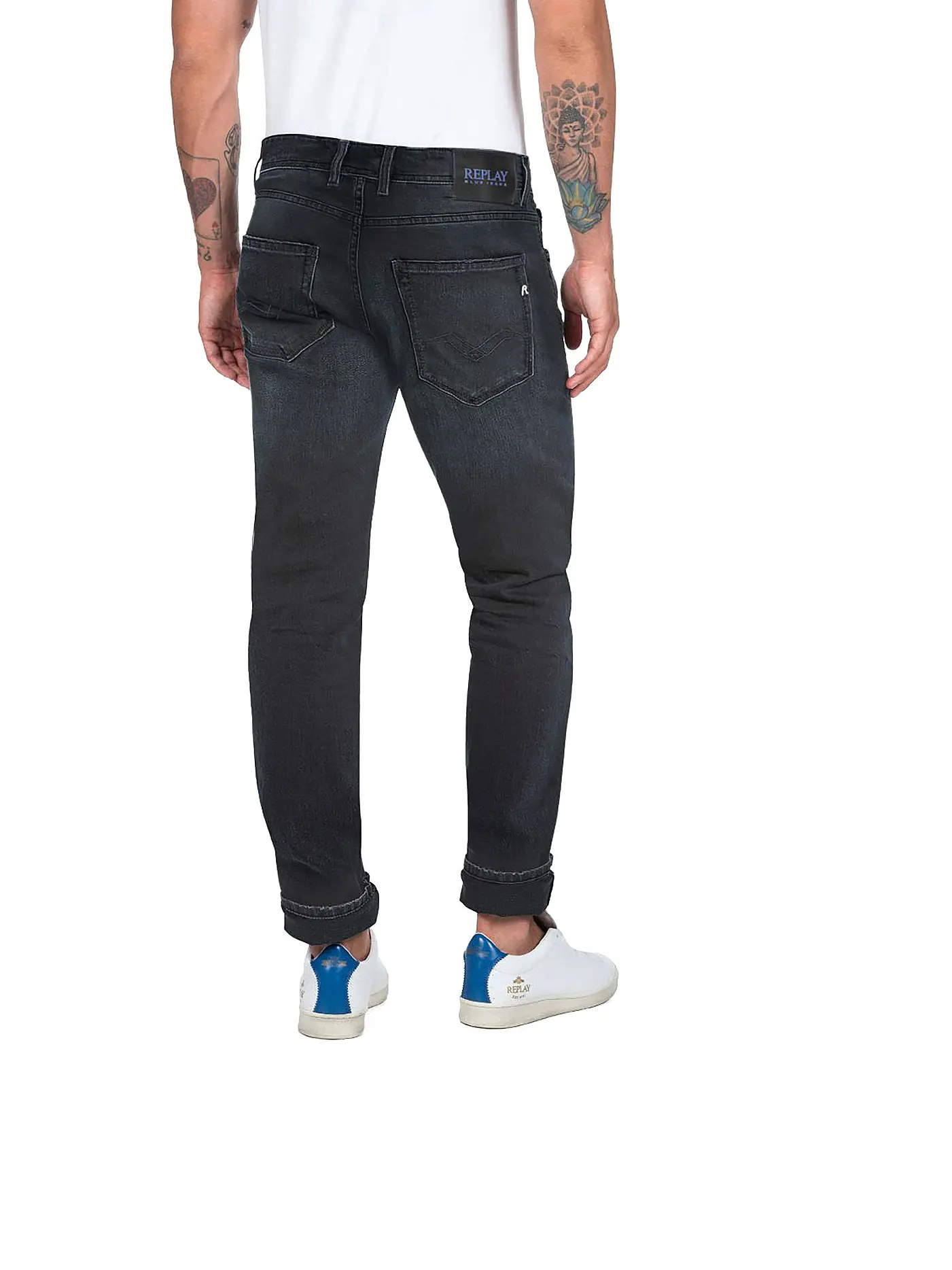 REPLAY | Jeans Straight Fit GROVER | dunkelblau