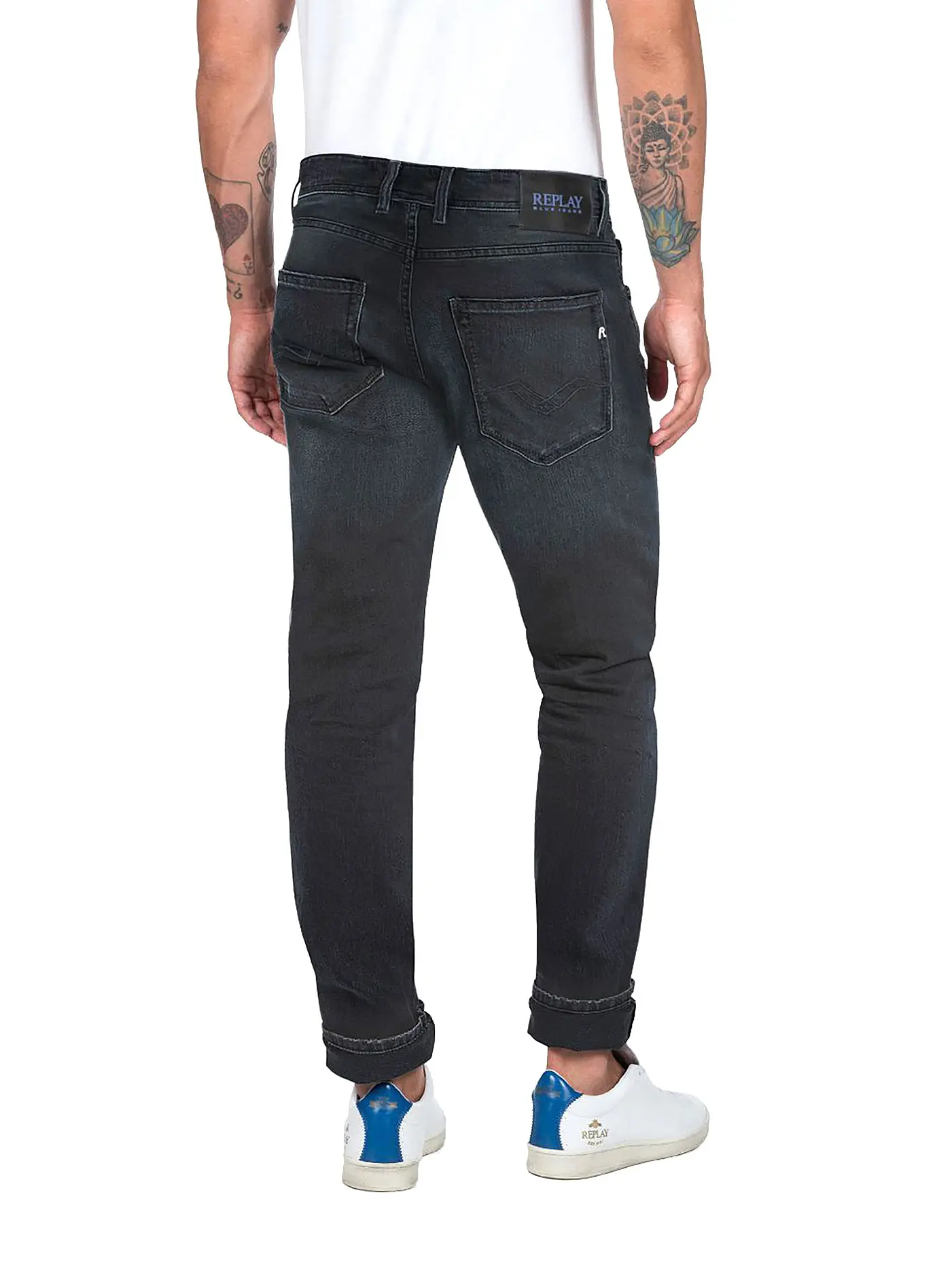 REPLAY | Jeans Straight Fit GROVER | dunkelblau