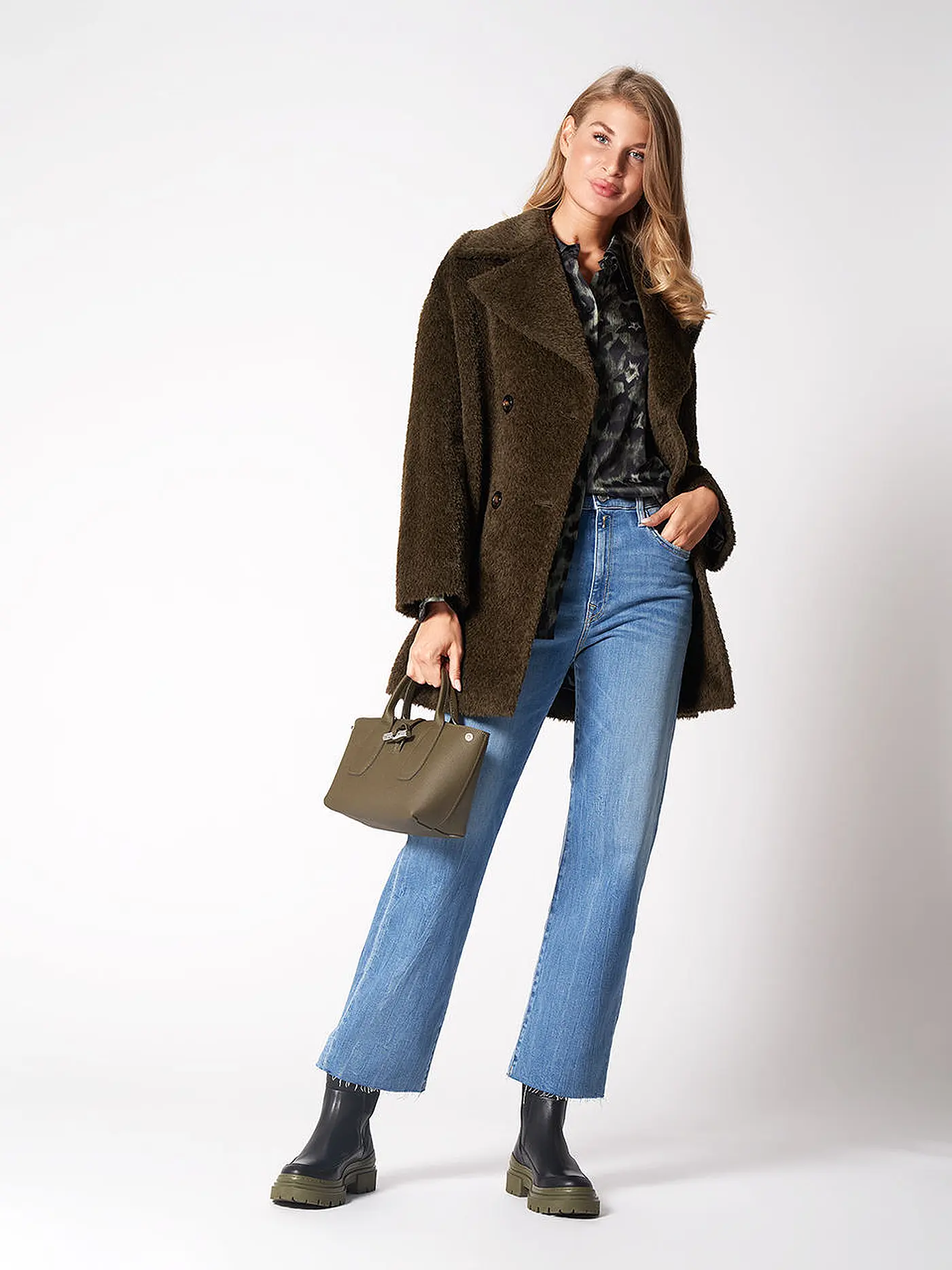 REPLAY | Jeans wide leg  | blau