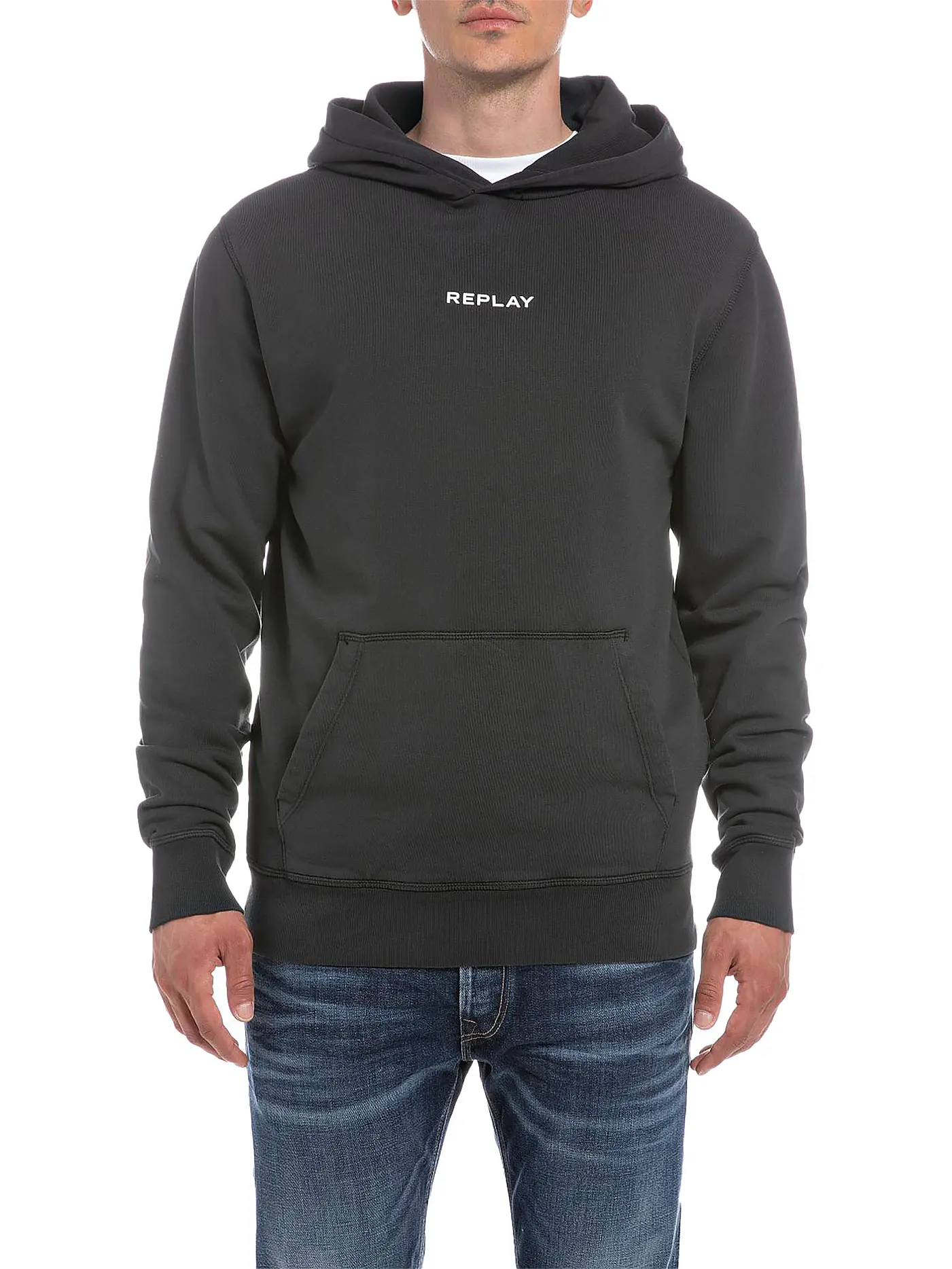 REPLAY | Kapuzensweater - Hoodie | schwarz