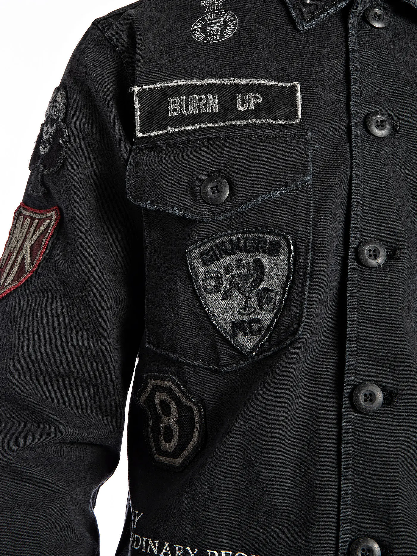 REPLAY | Overshirt | schwarz