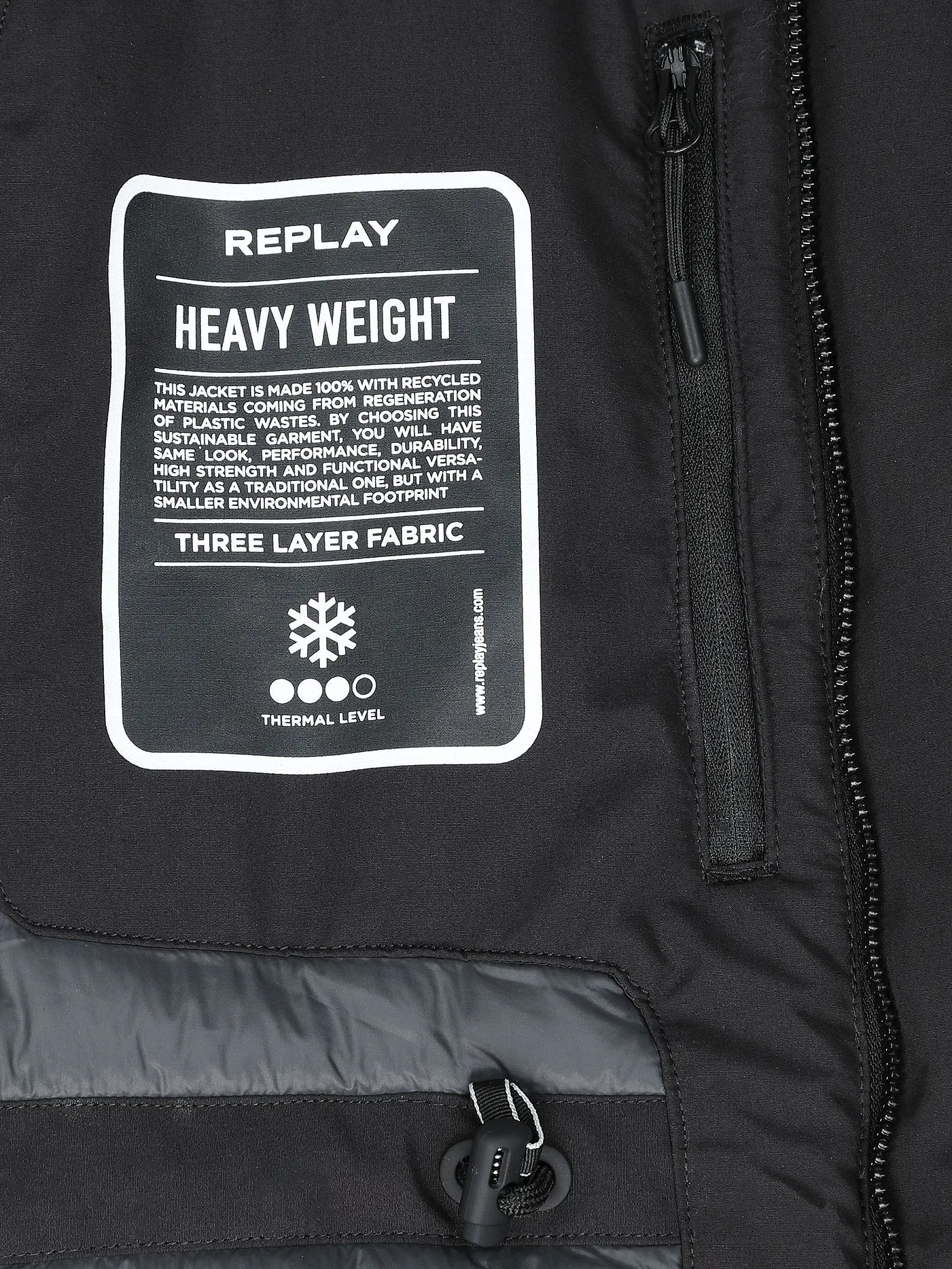 REPLAY | Parka  | schwarz