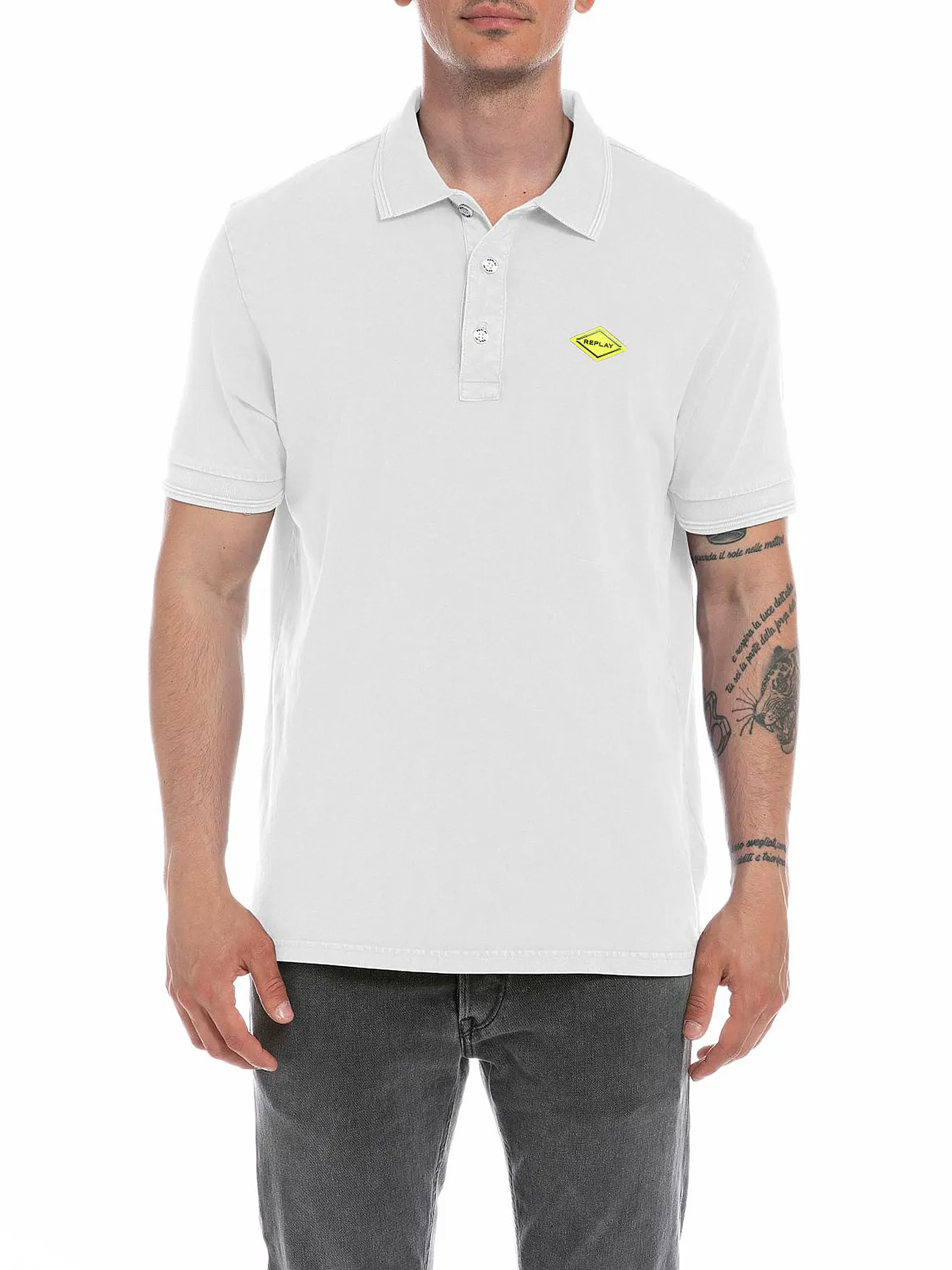 REPLAY | Poloshirt Slim Fit  | weiss