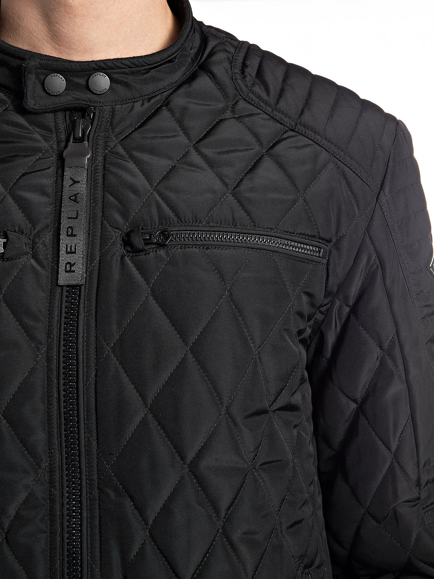 REPLAY | Steppjacke  | schwarz