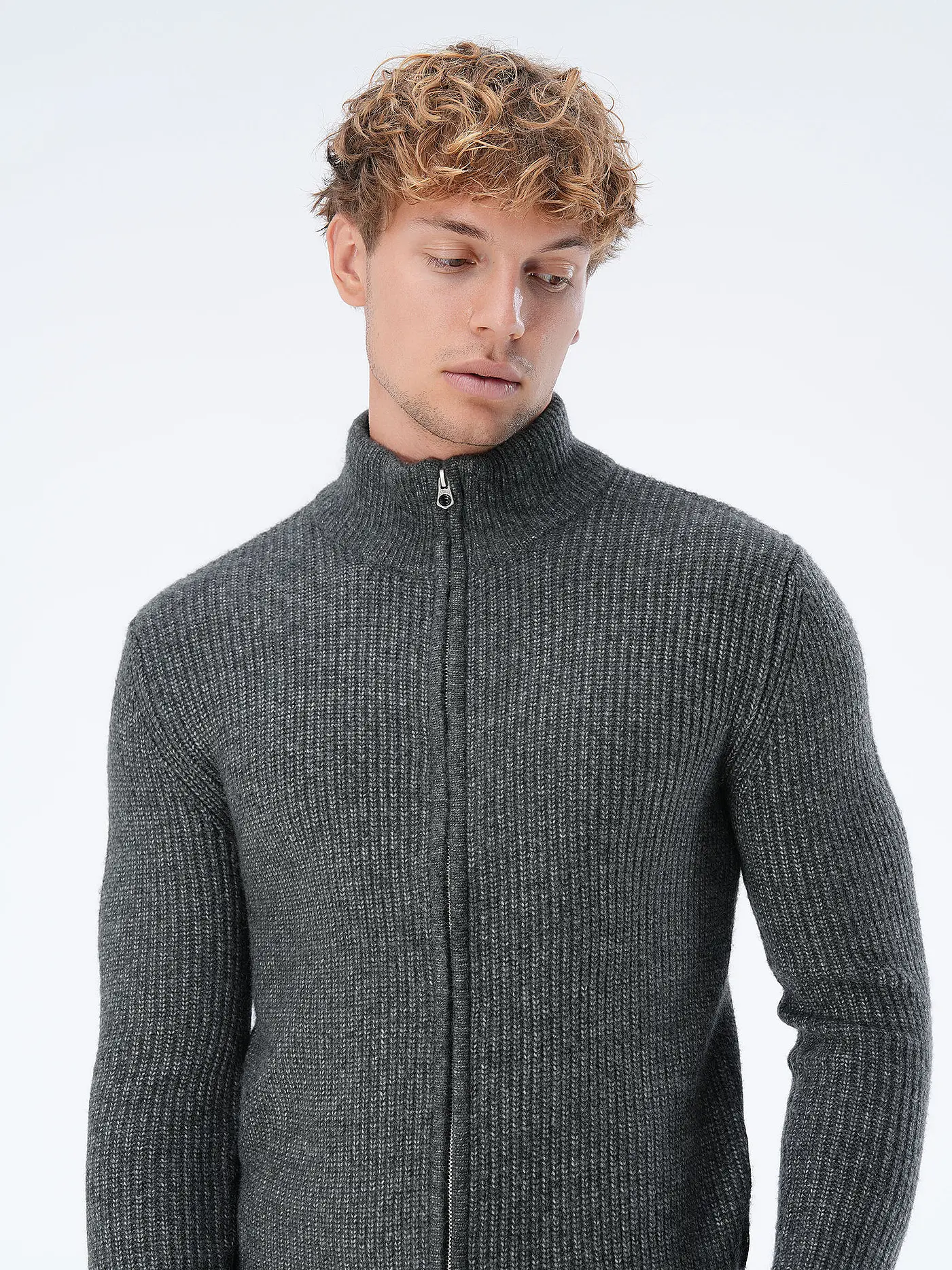 REPLAY | Strickjacke  | grau