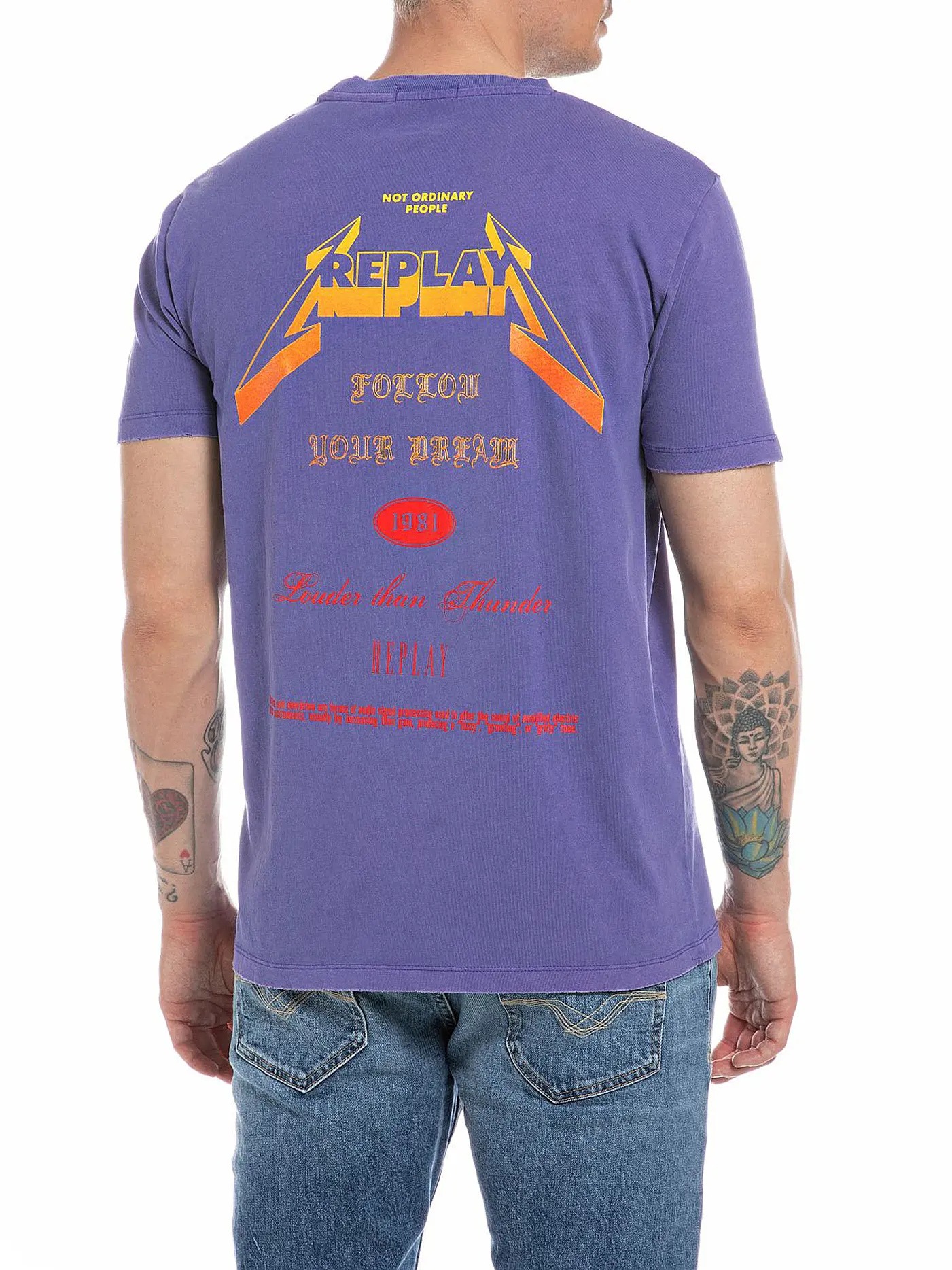 REPLAY | T-Shirt  | lila